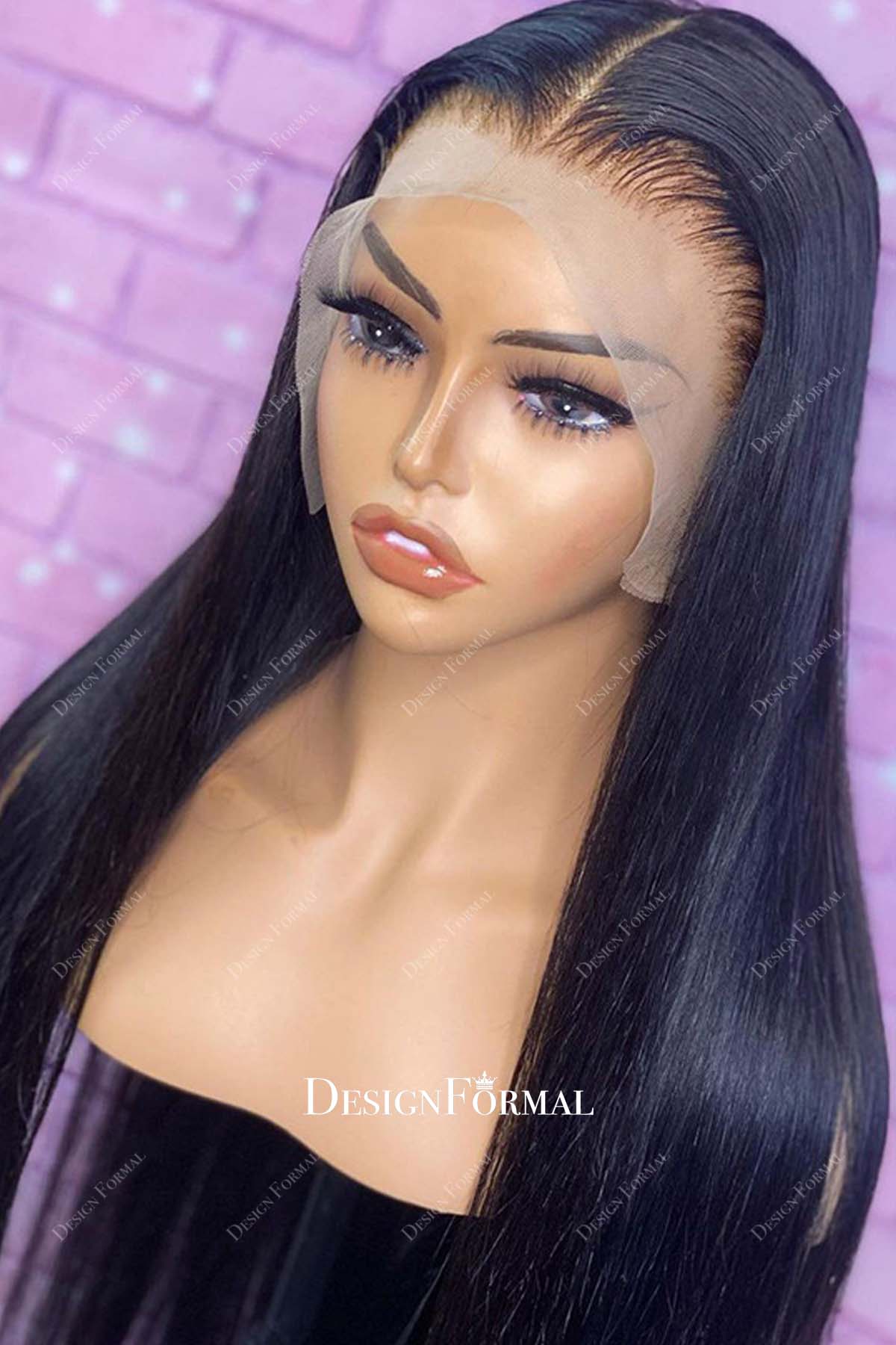 13x4 Swiss lace long wig