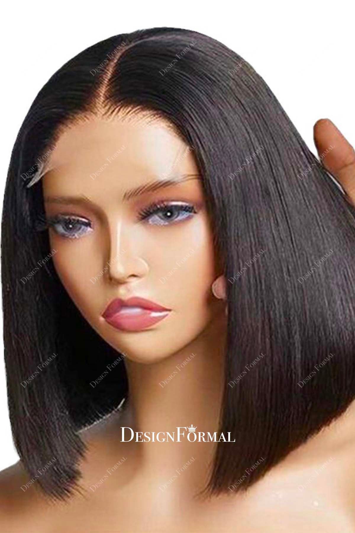 Black Bob Wig 100gm main image 1