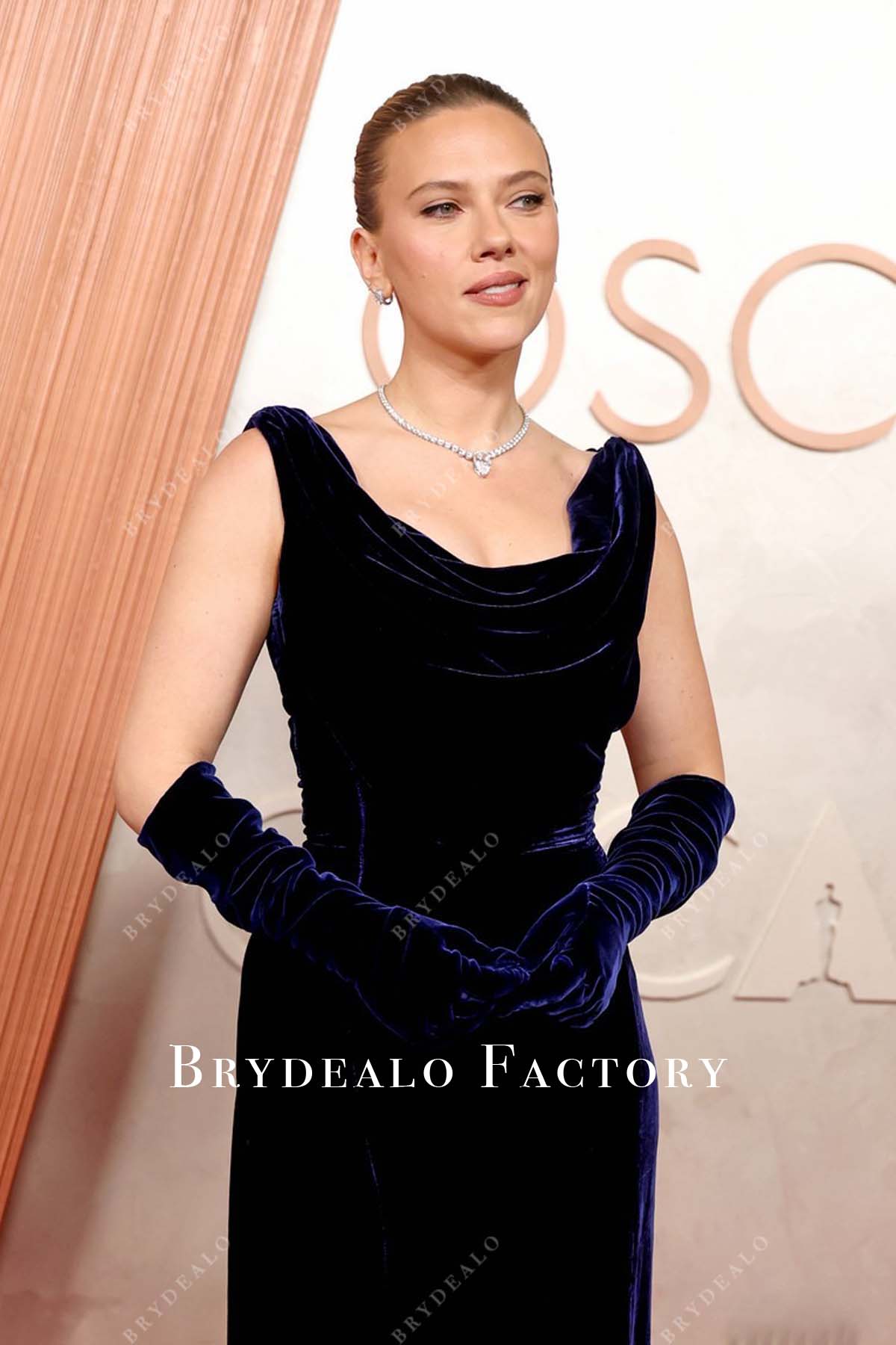 2025 Oscars red carpet Scarlett Johansson sleeveless dress
