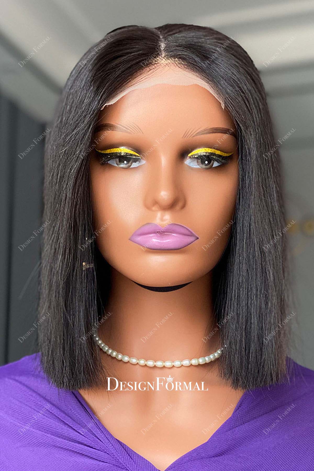 4x4 lace closure human hair wig
