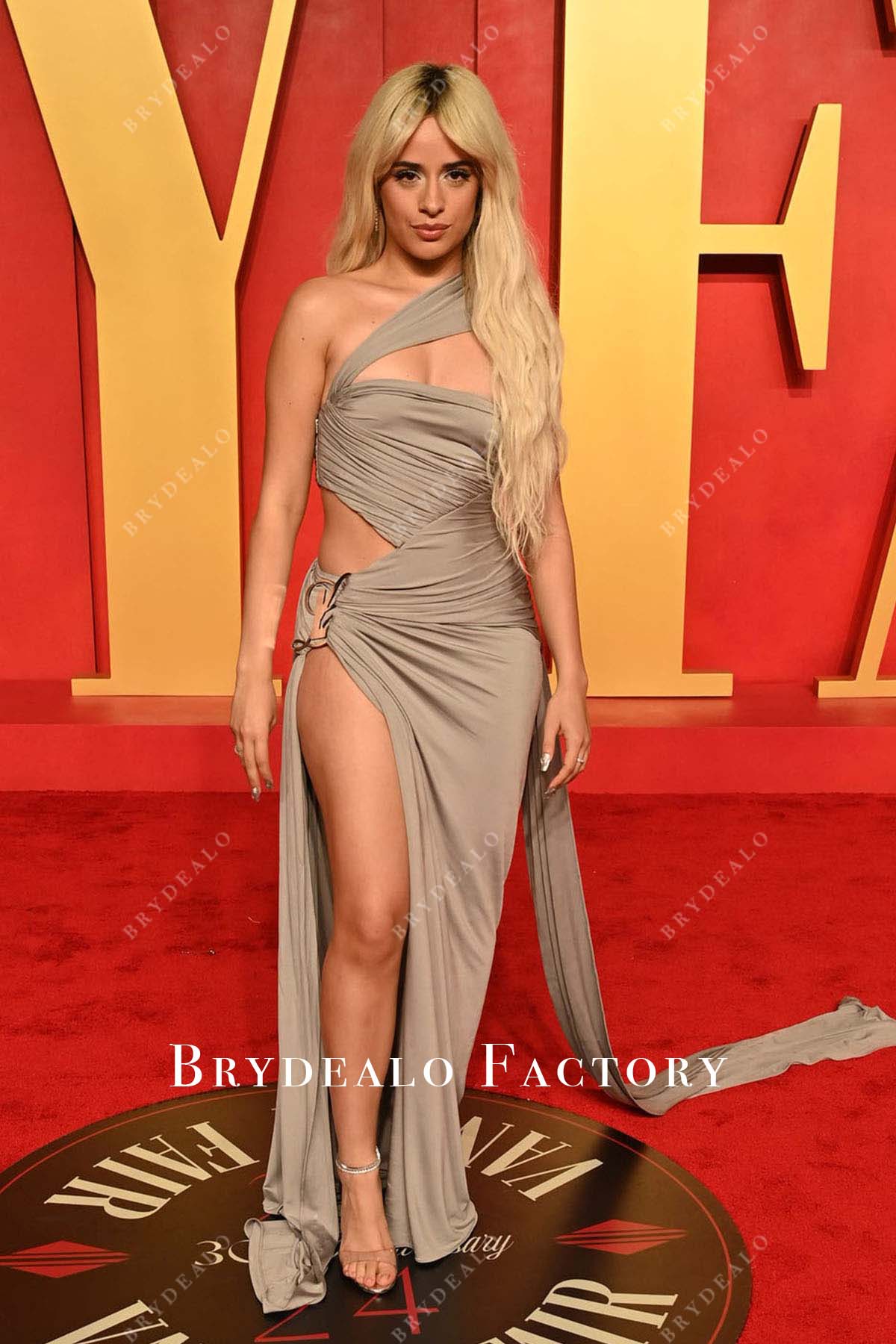 Camila Cabello 2024 Oscars After Party Cutout Slit Long Dress Camila Cabello 2024 Oscars After Party Cutout Slit Long Dress