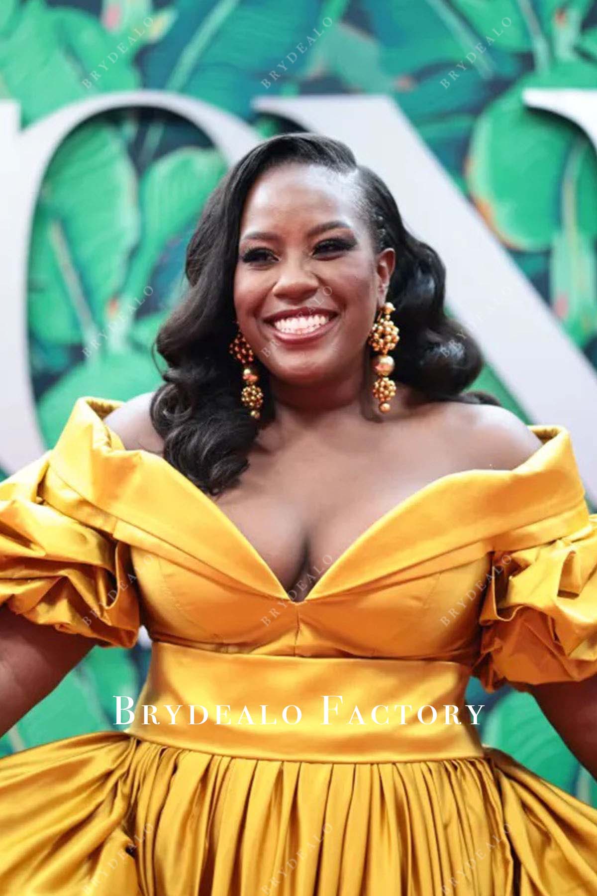 2023 tony awards v-neck Crystal Lucas Perry dress