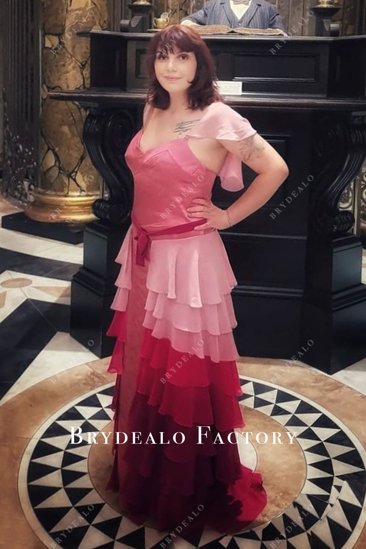 strapless open back dress Hermione Yule Ball Dress