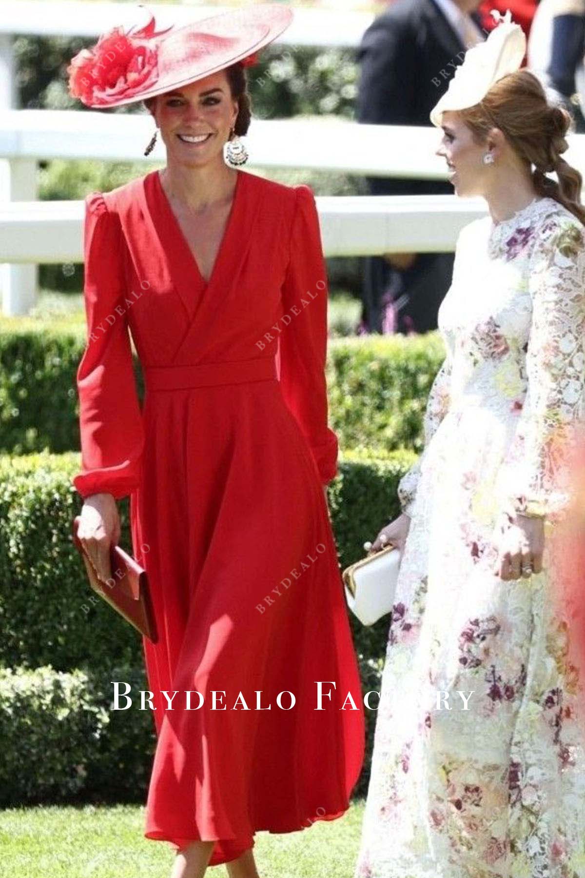 Kate Middleton 2023 Royal Ascot Red Maxi Dress Kate Middleton 2023 Royal Ascot Red Maxi Dress
