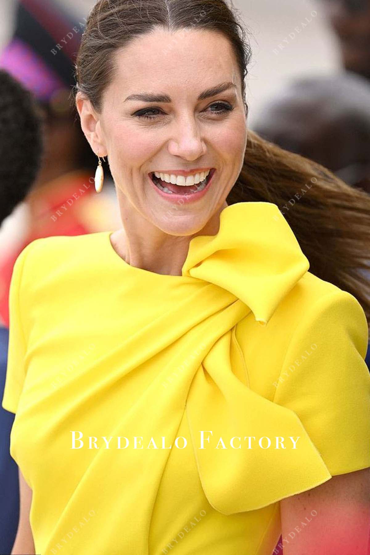 Kate Middleton Wimbledon Final 2022 Yellow Dress
