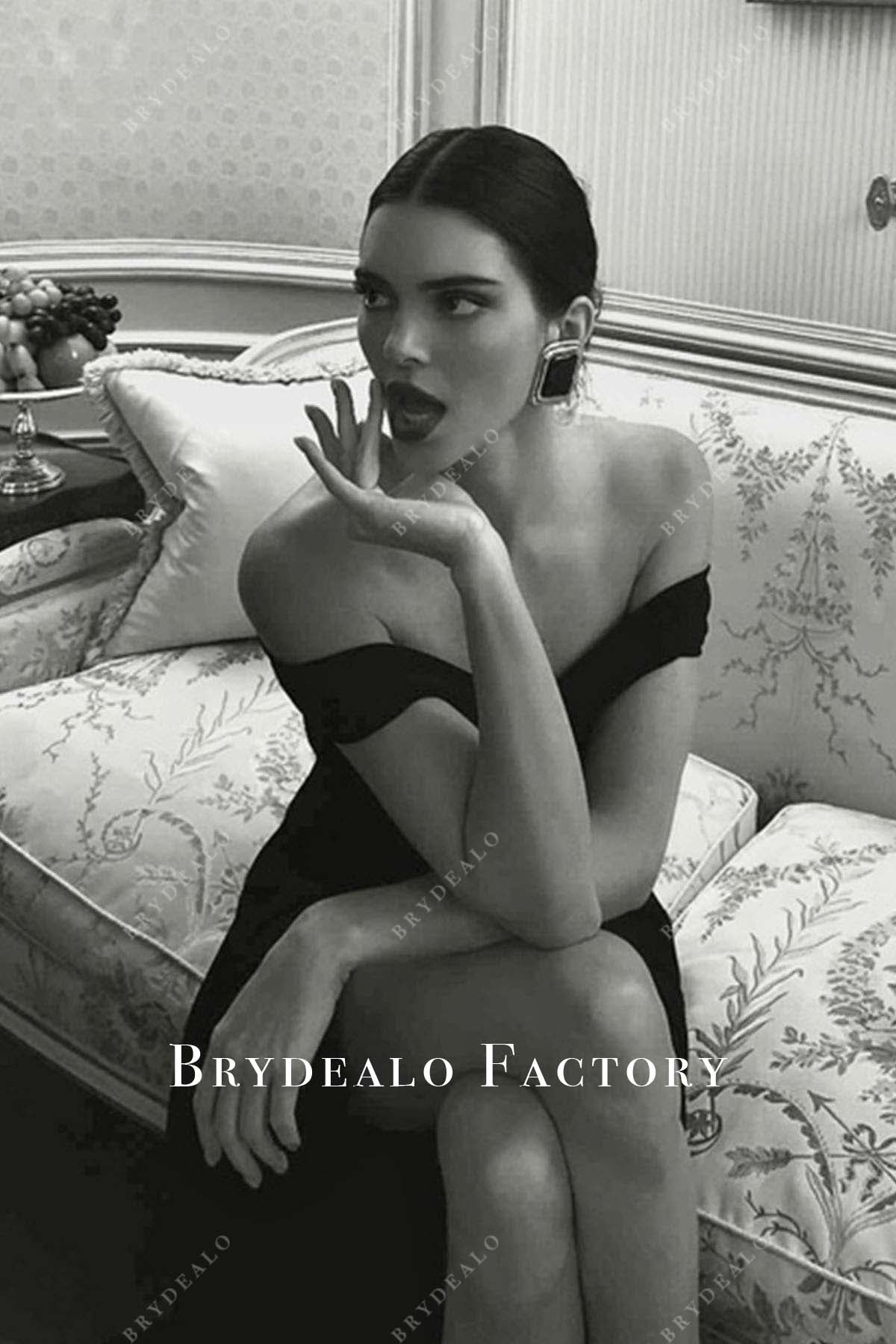 Kendall Jenner v neck dress 2024 Date Night Look