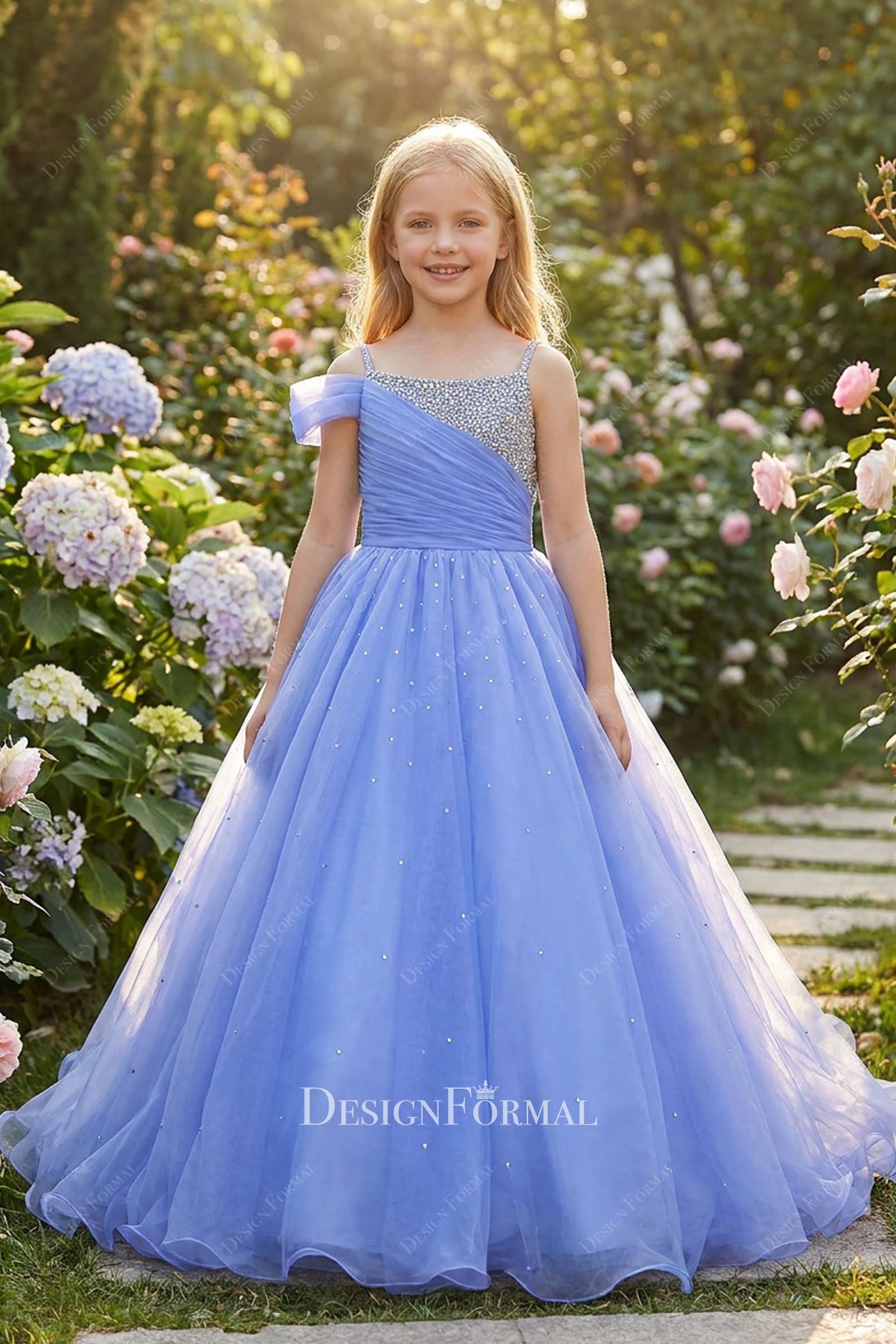 lavender a line pageant dress