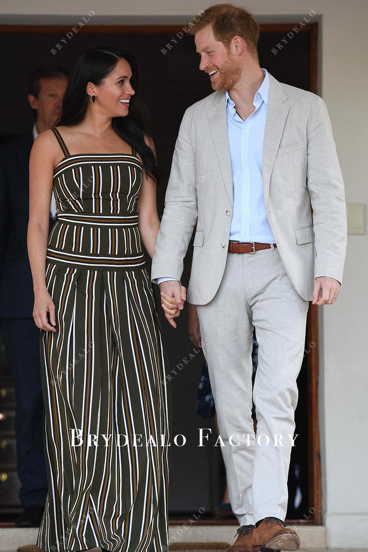 British High Commission dinner 2018 Meghan Markle straps dress