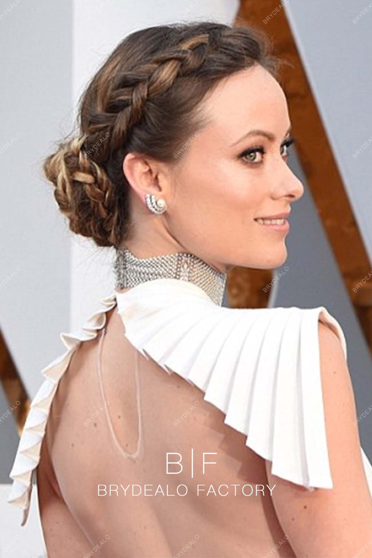 Olivia Wilde Keyhole Back Ivory Dress Academy Awards 2016