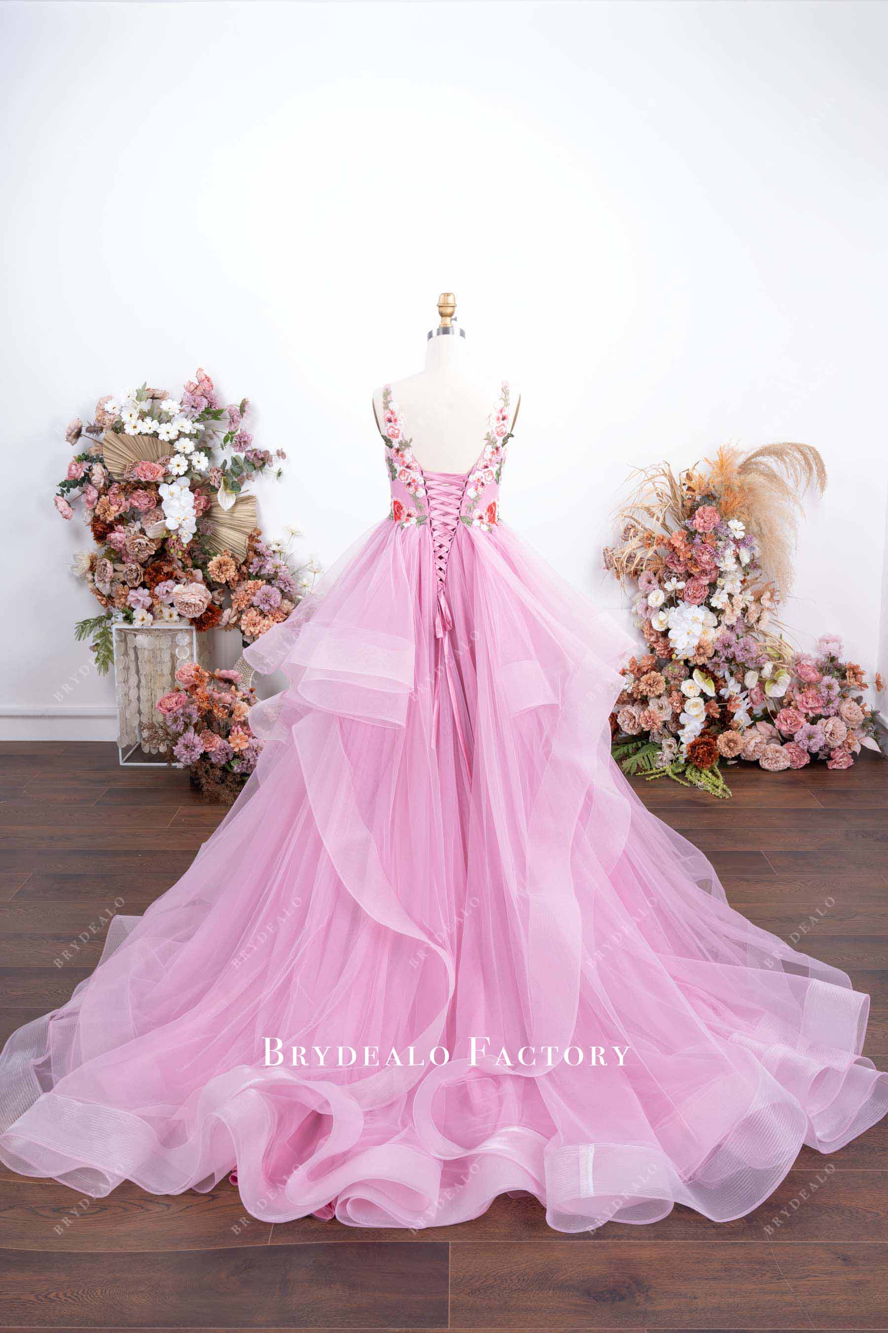 Ruffled Quinceanera Gown