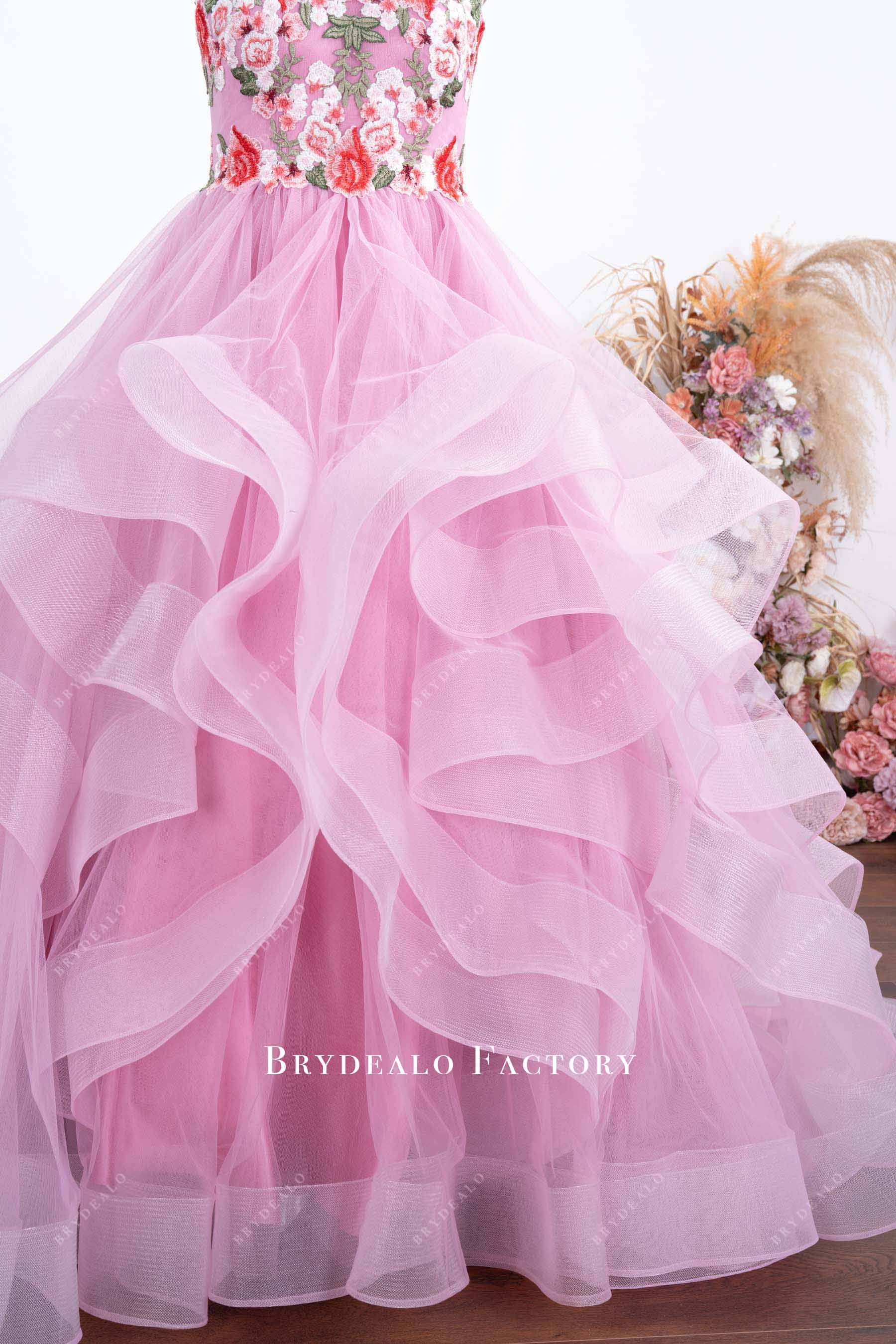 Ruffled Sweet 16 Gown