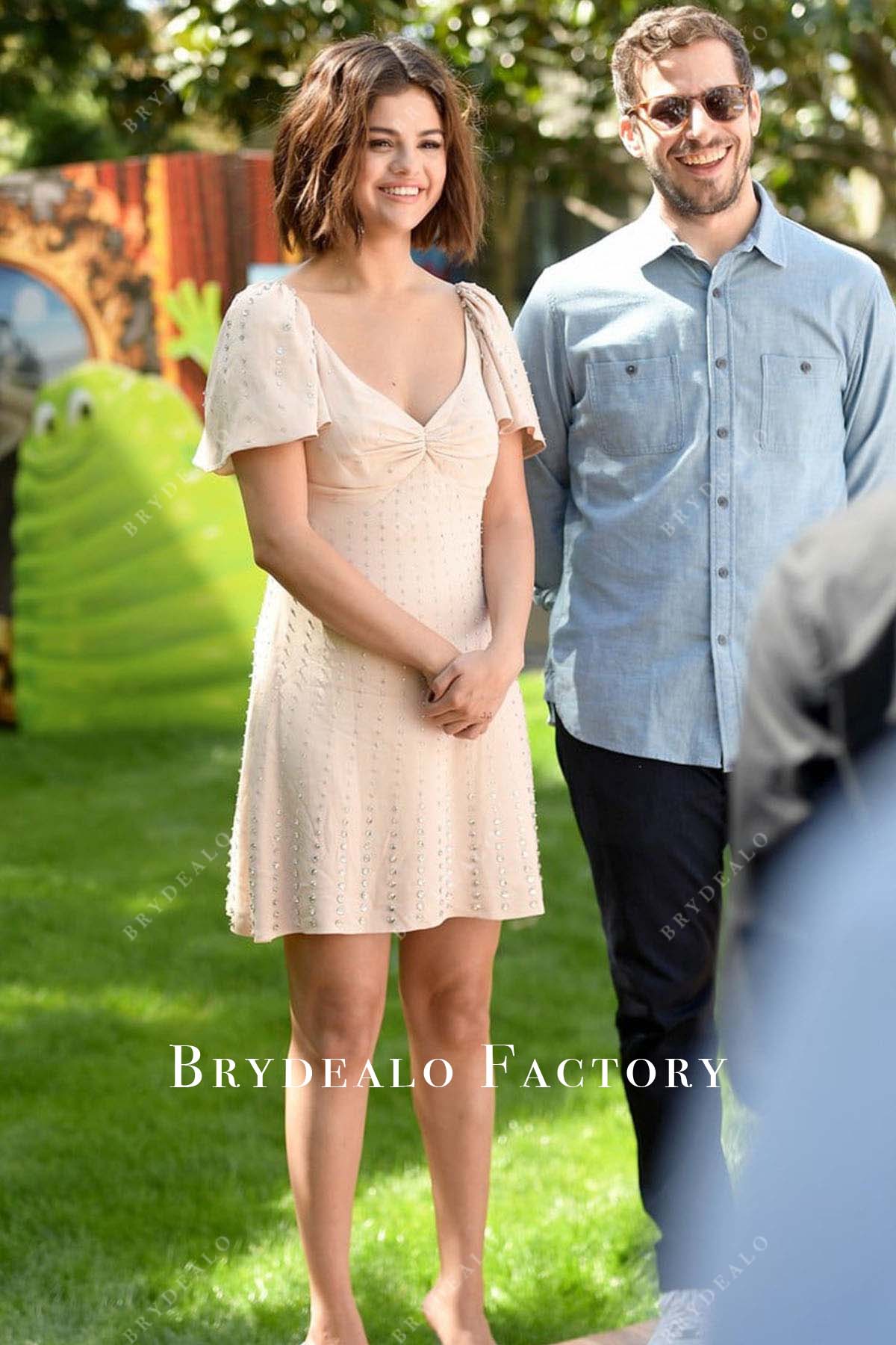Selena Gomez Nude 2018 Hotel Transylvania Summer Vacation Dress