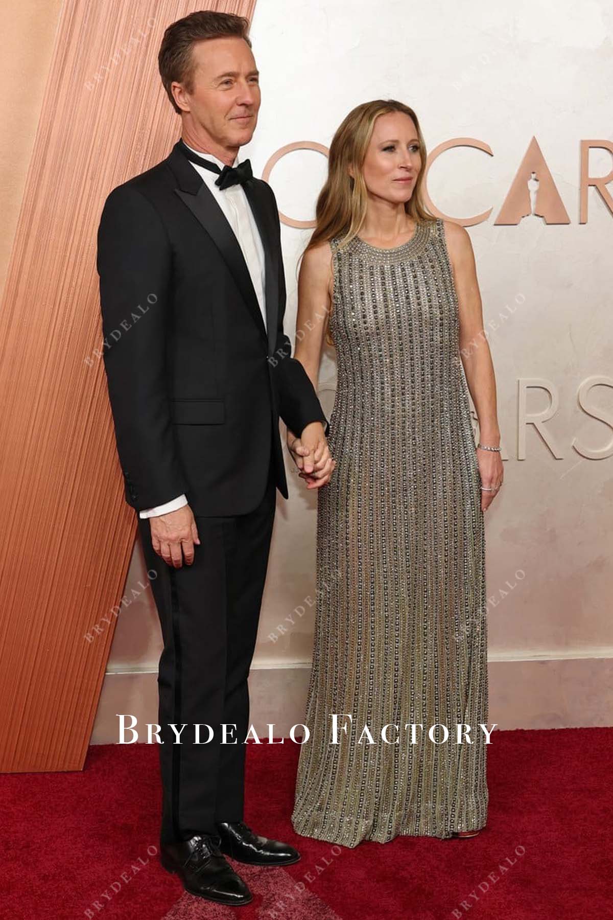 Shauna Robertson beaded 2025 a line Oscars red carpet prom dress