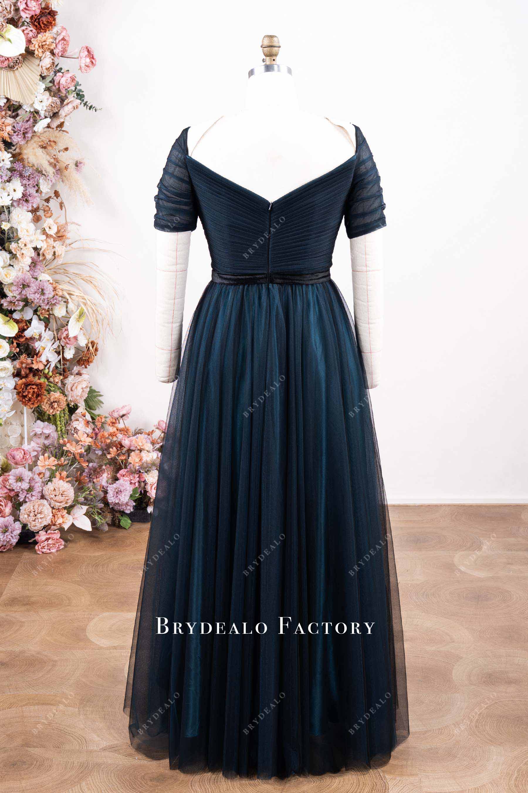 a line floor length mother of bride dress