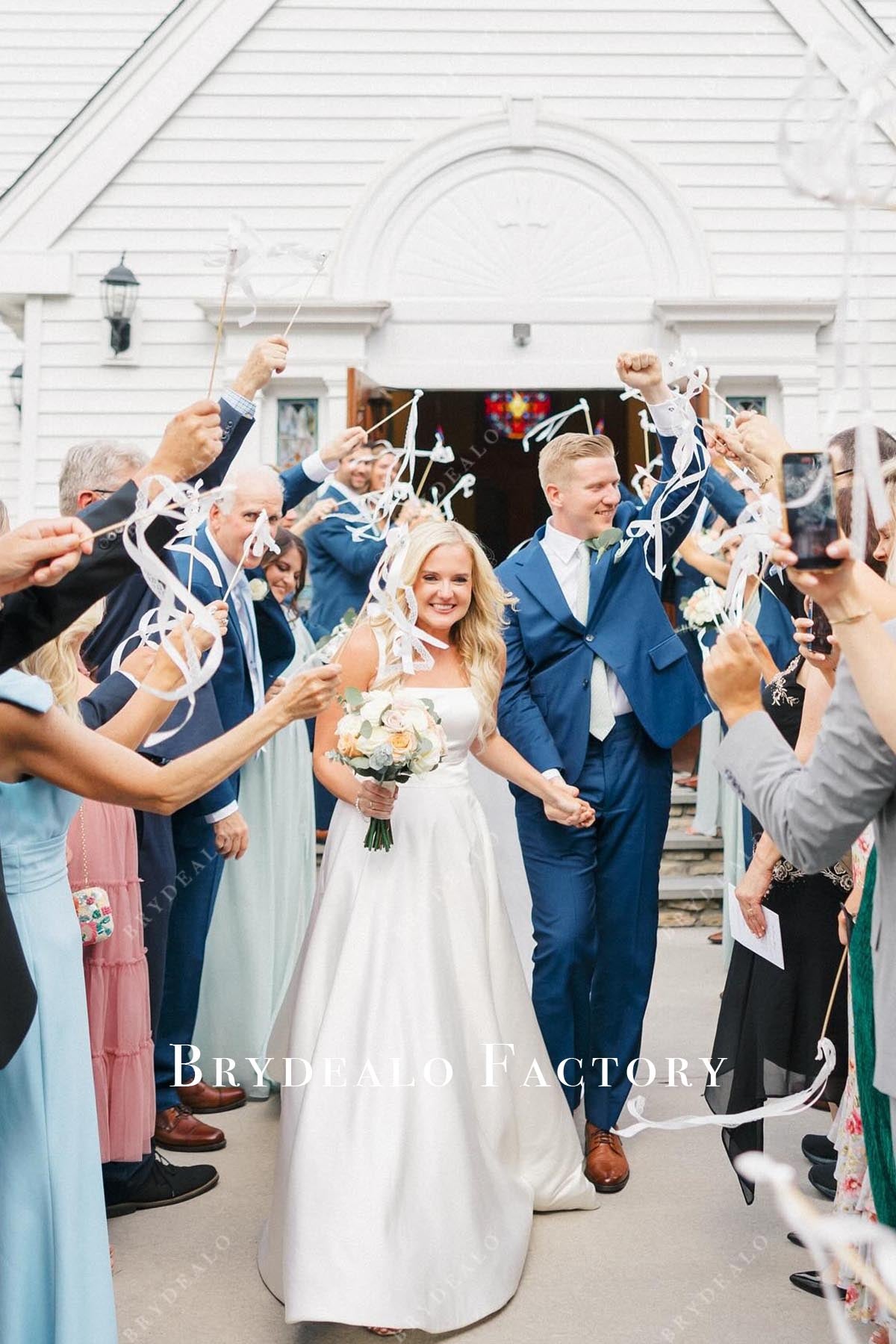 a line wedding dress