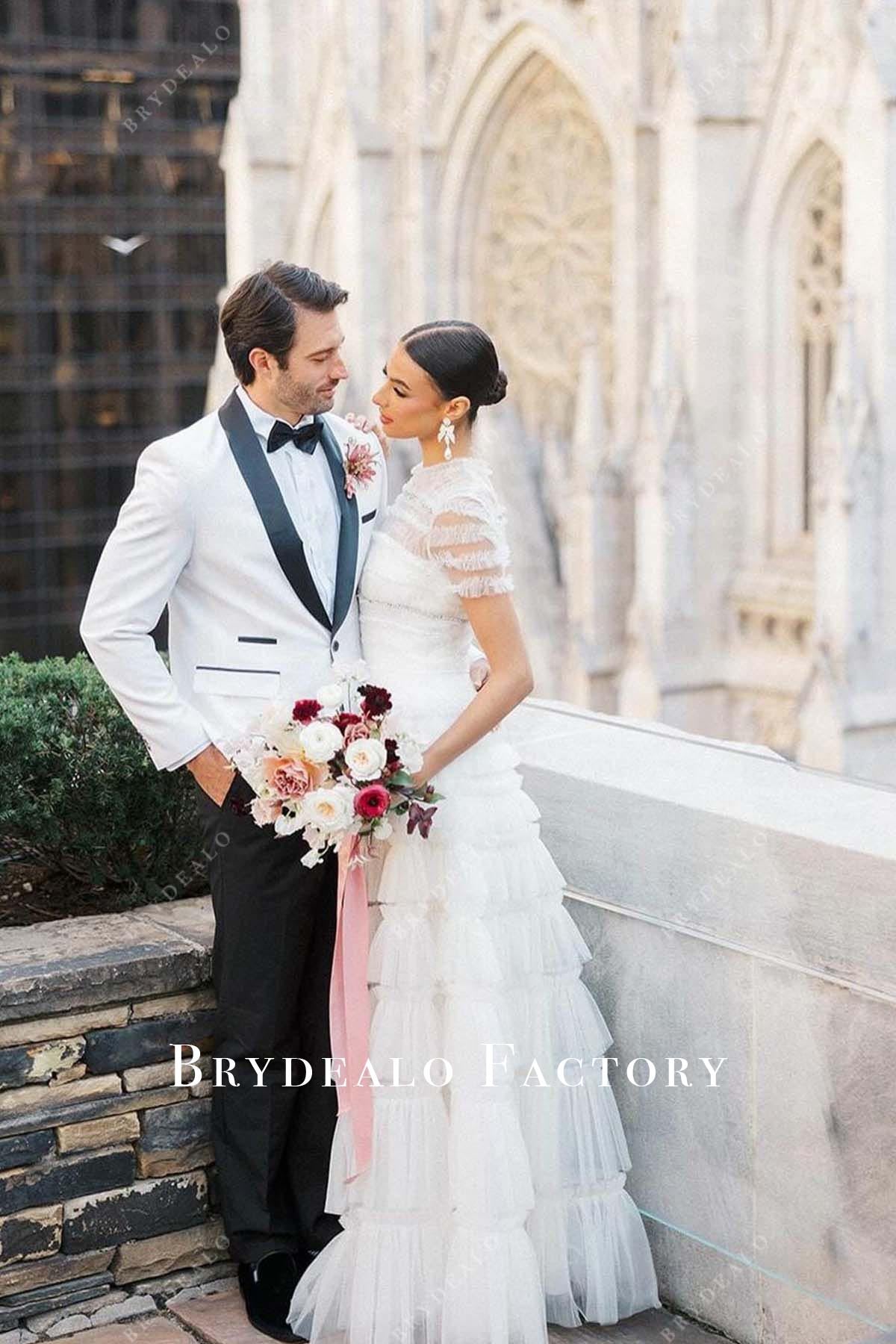 a line wedding dress