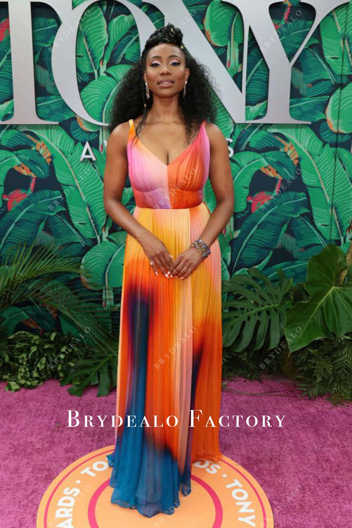 Adrianna Hicks V-neck Dress 2023 Tony Awards