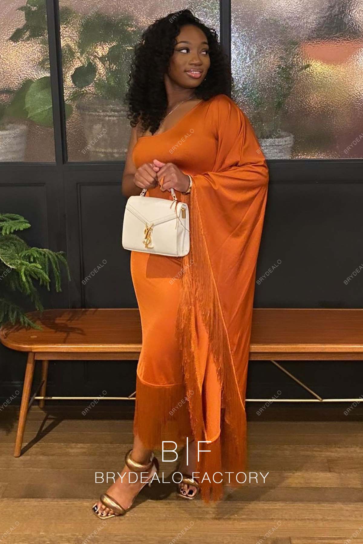 open lace back dress Orange long prom dresses, evening dresses,party dresses, formal dress –  formalgowns main image 0