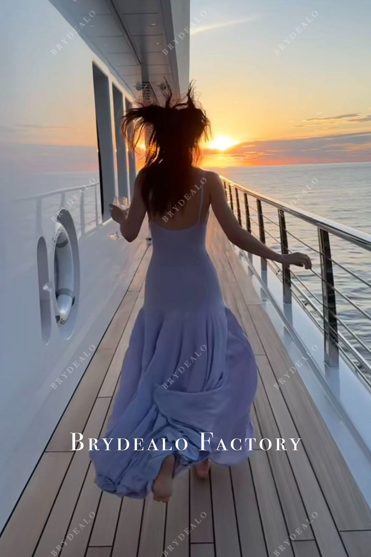 back of Kendall Jenner Yacht dress