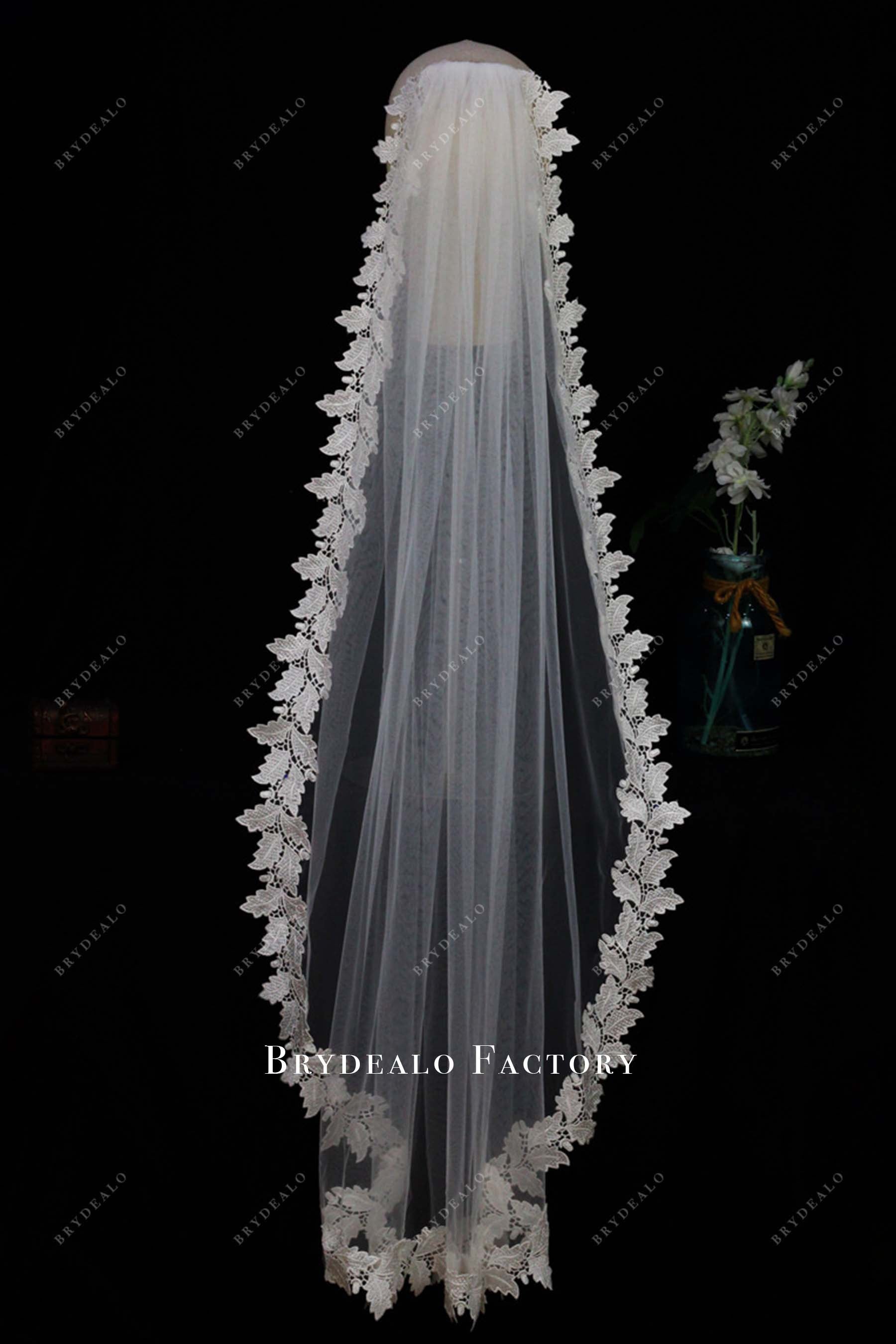 ballet length bridal veil