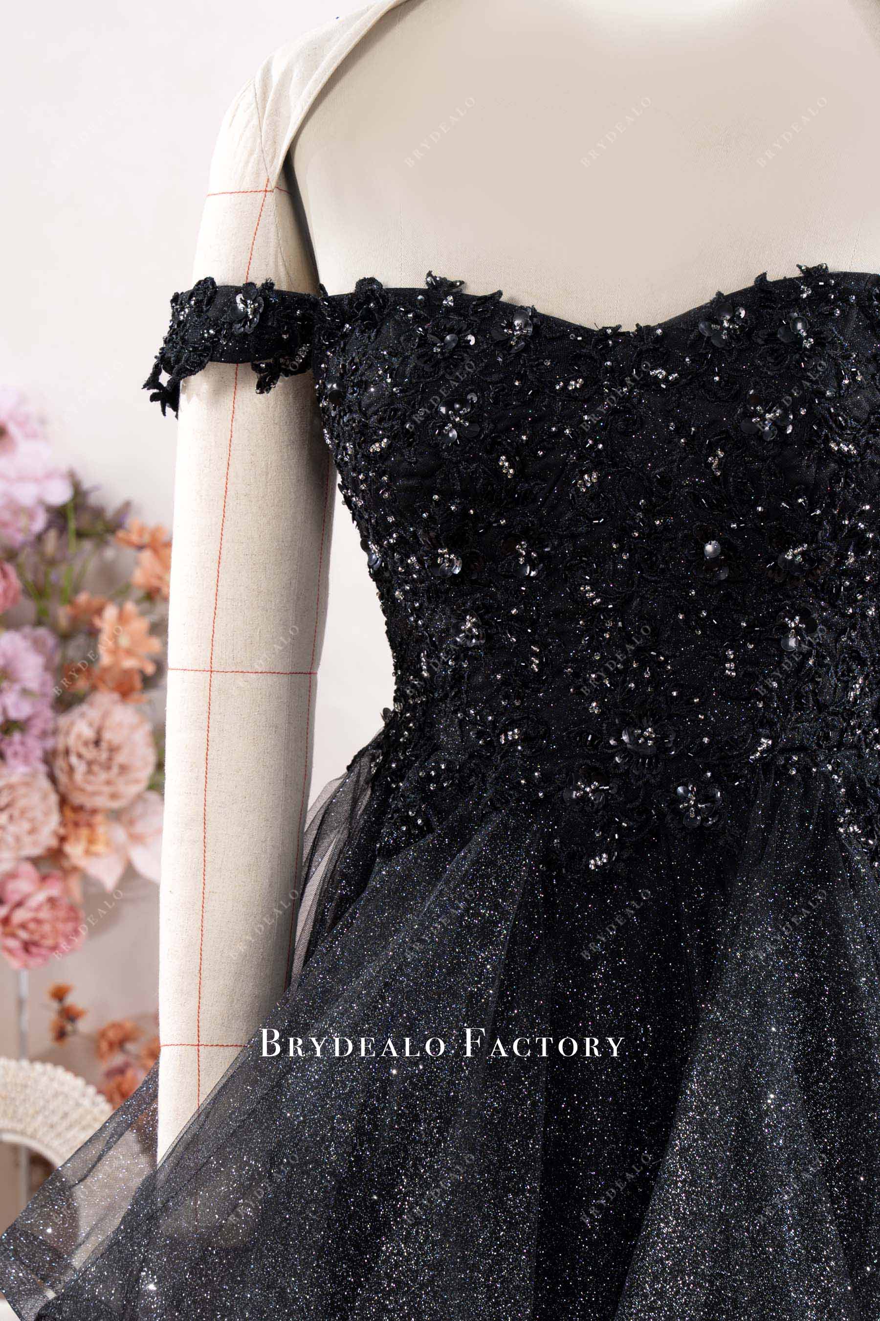 beaded lace corset wedding dress