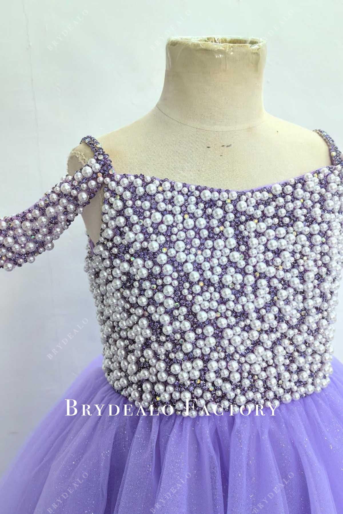beaded purple cold shoulder sleeves pageant dress