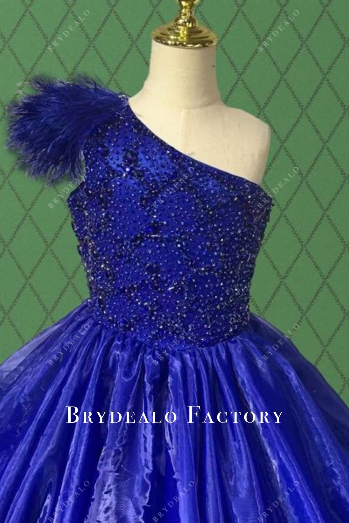 beaded royal blue pageant dress