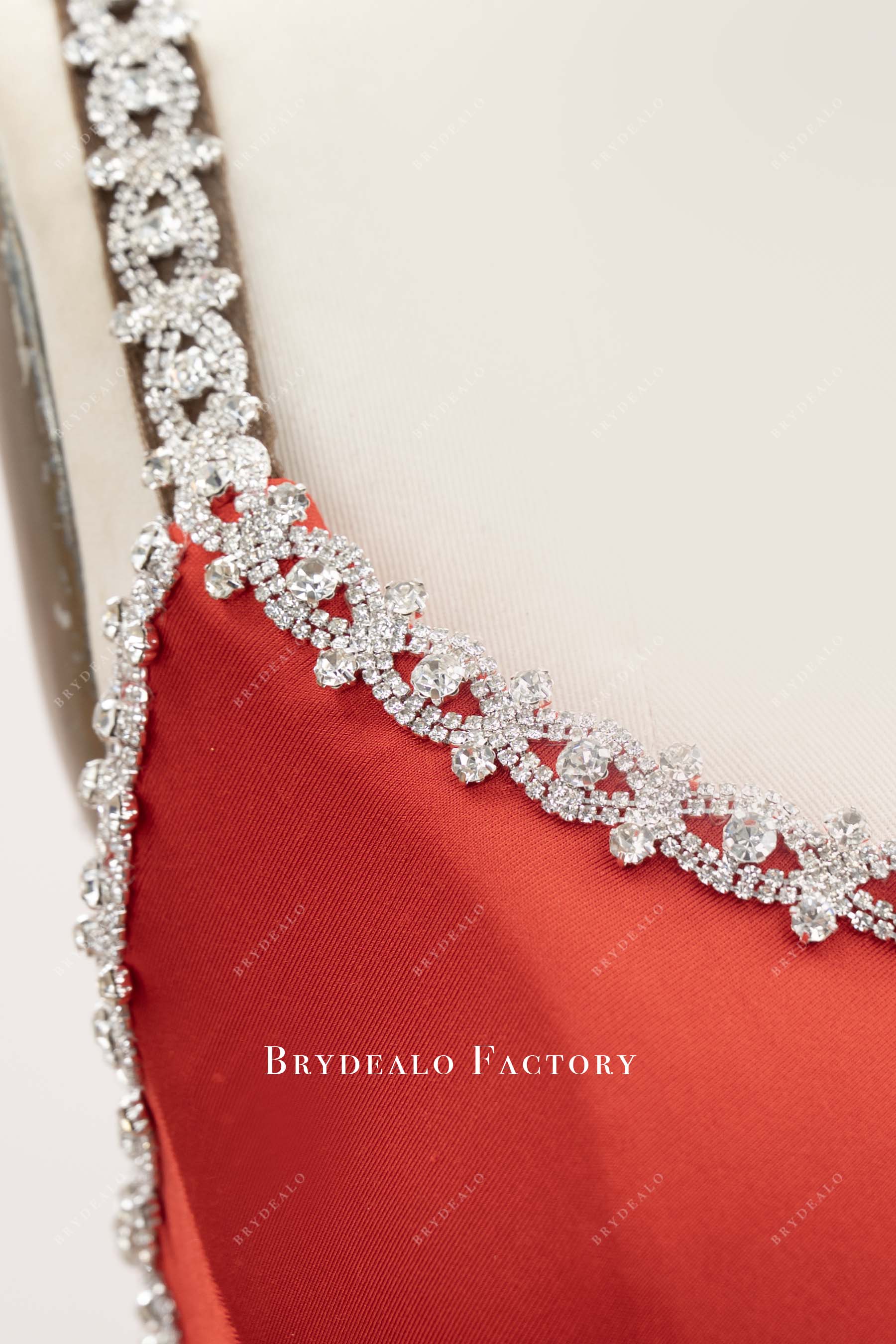 beaded strap formal dress