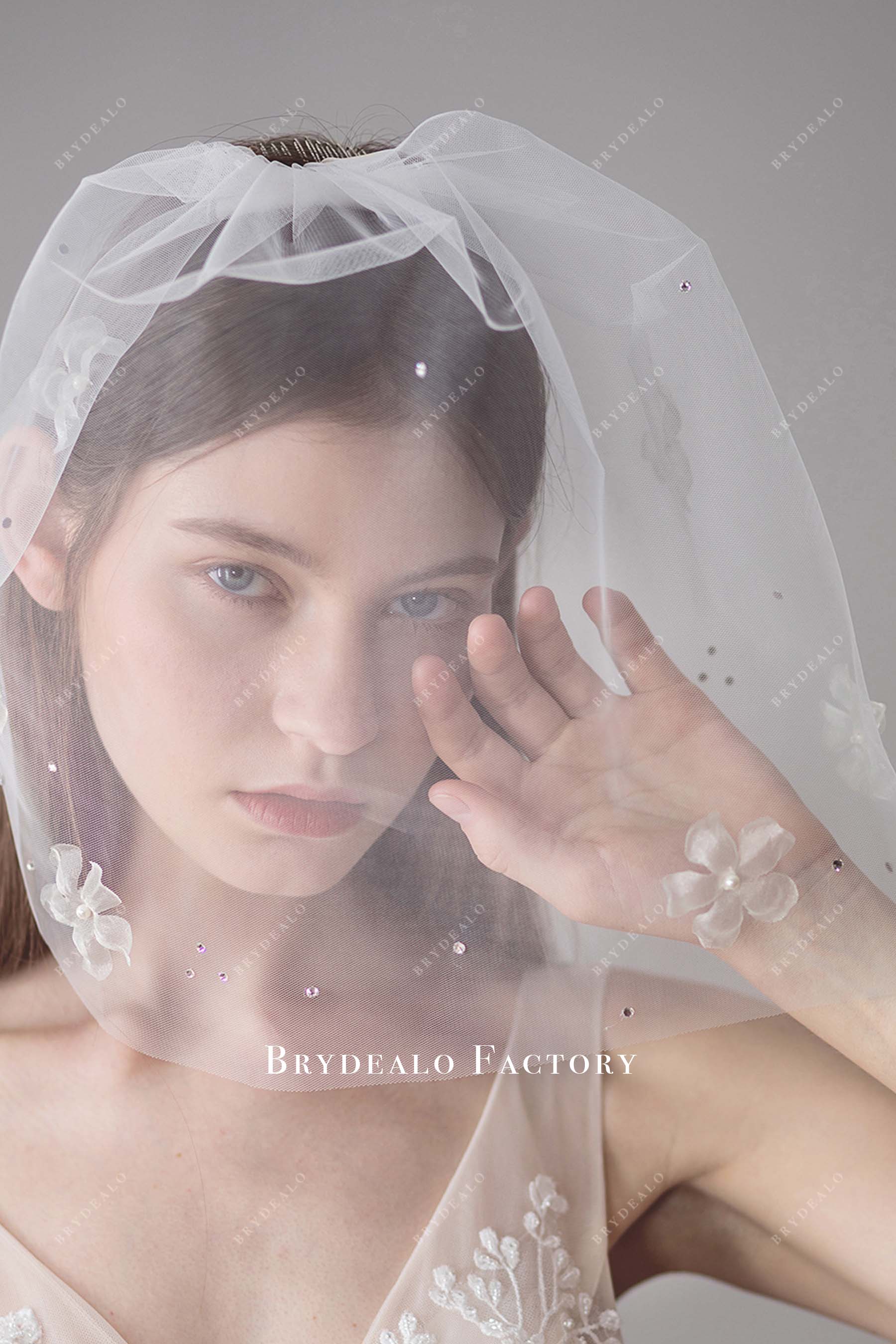 birdcage bridal veil