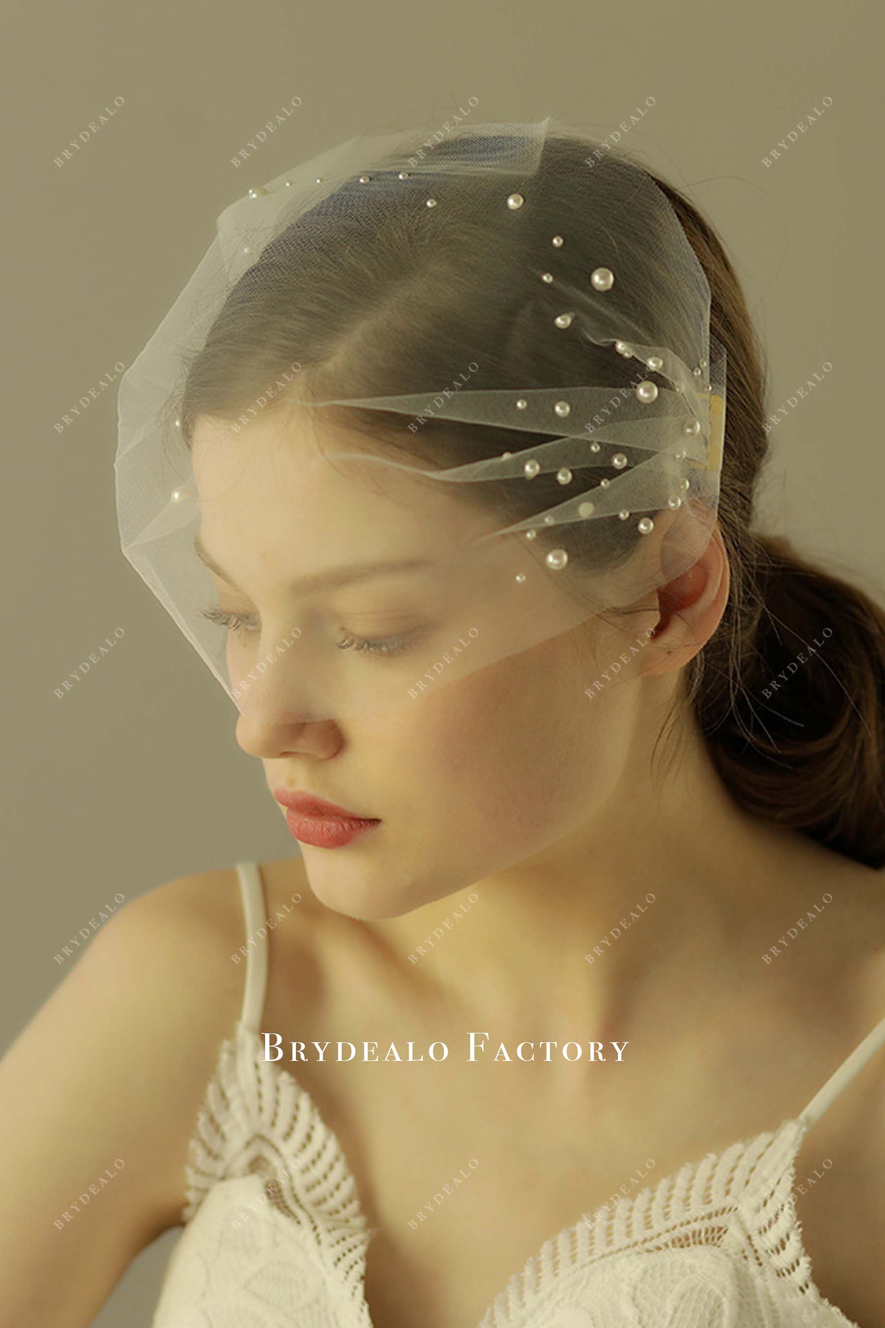 birdcage bridal veil