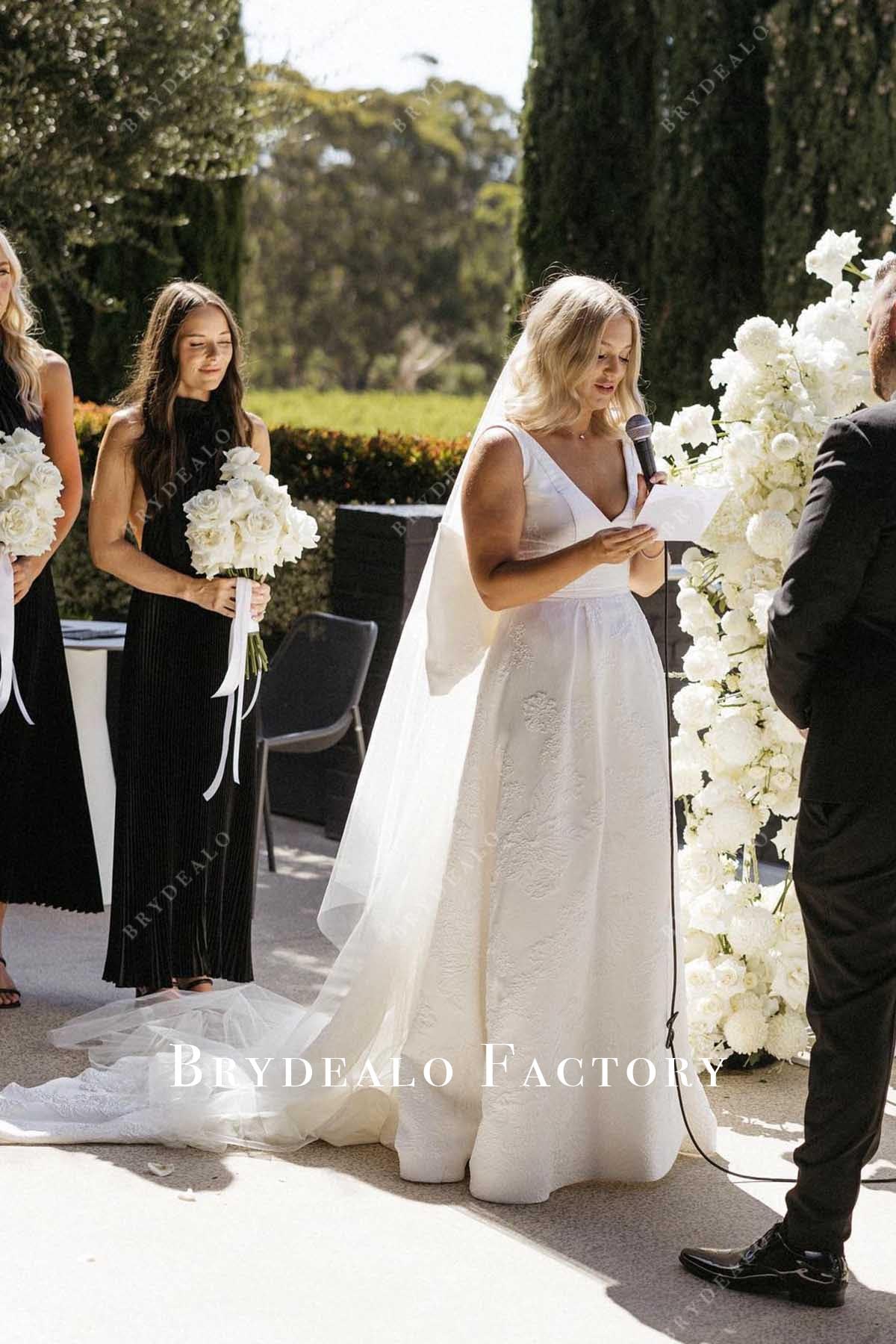 black halter ankle length bridesmaid dress