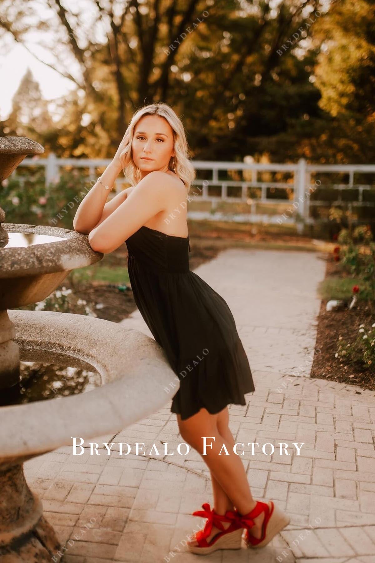 black short formal dress