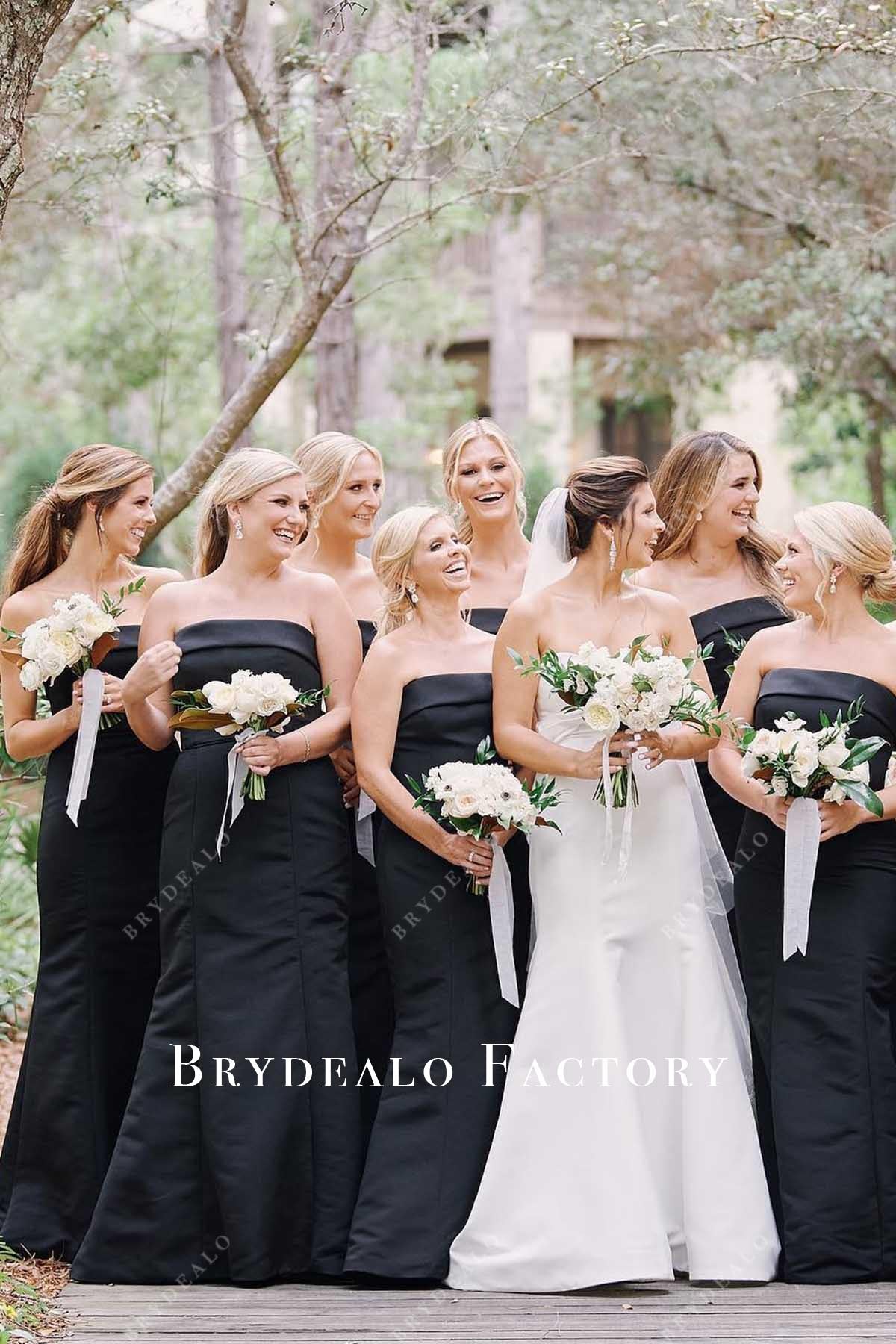 straight bridesmaid dresses Stunning Straight Neckline Mermaid Sleevless Long Bridesmaid Dress, FC –  Dresses