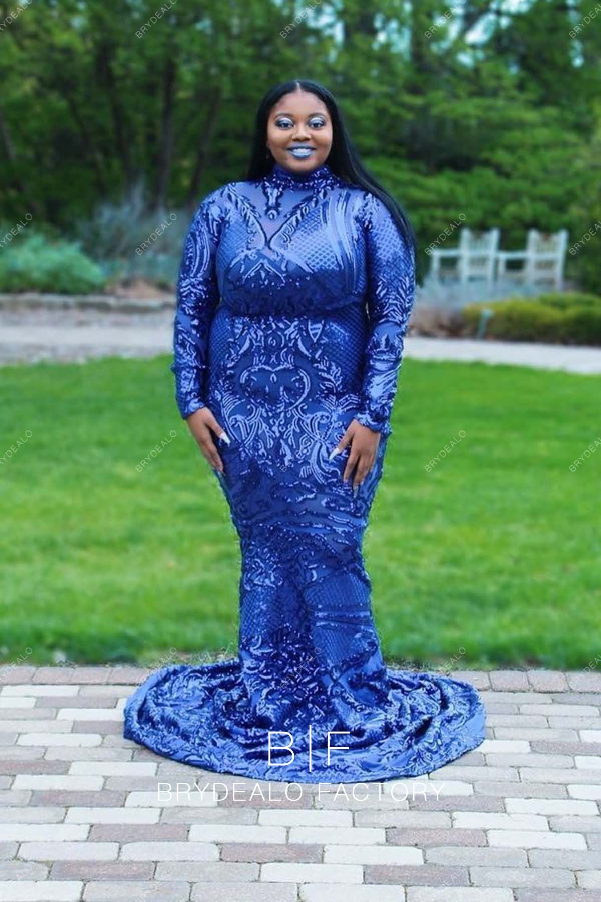 knee length dresses for ladies New Arrivals Wholesale Evening Dresses for Party Plus Size Mermaid Sequin main image 0