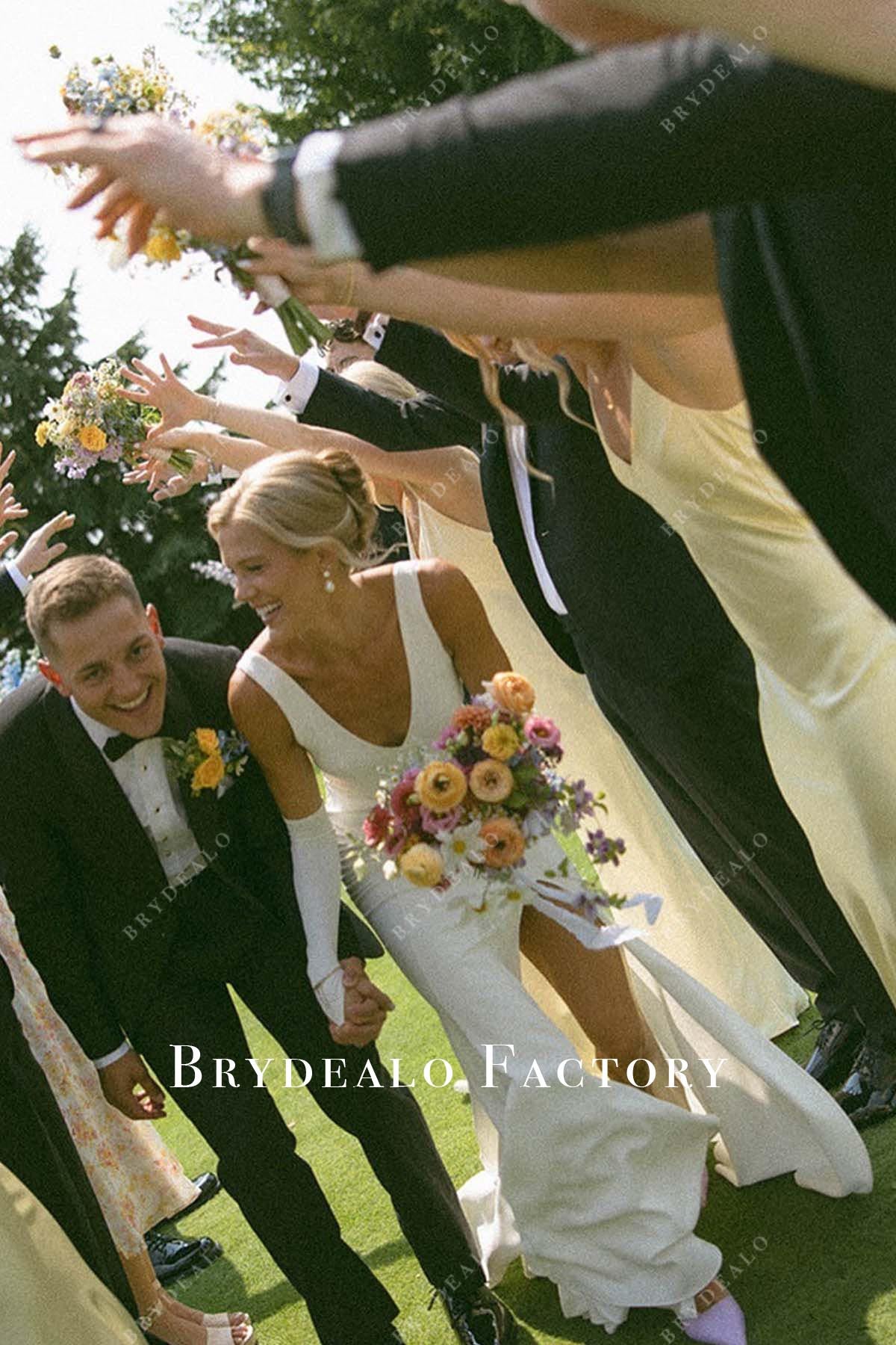 chic mermaid wedding dress