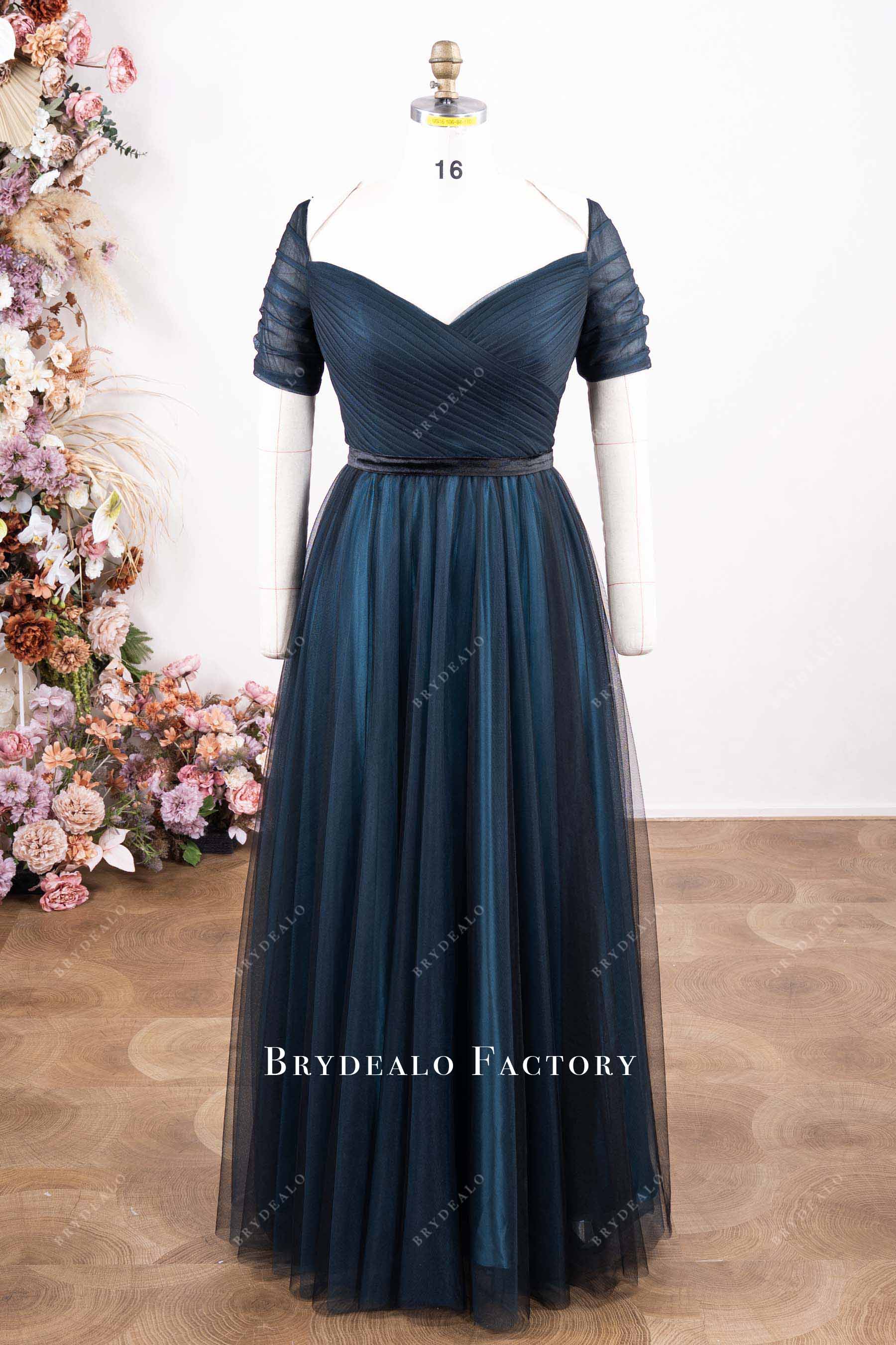 chiffon a line mother of bride dress