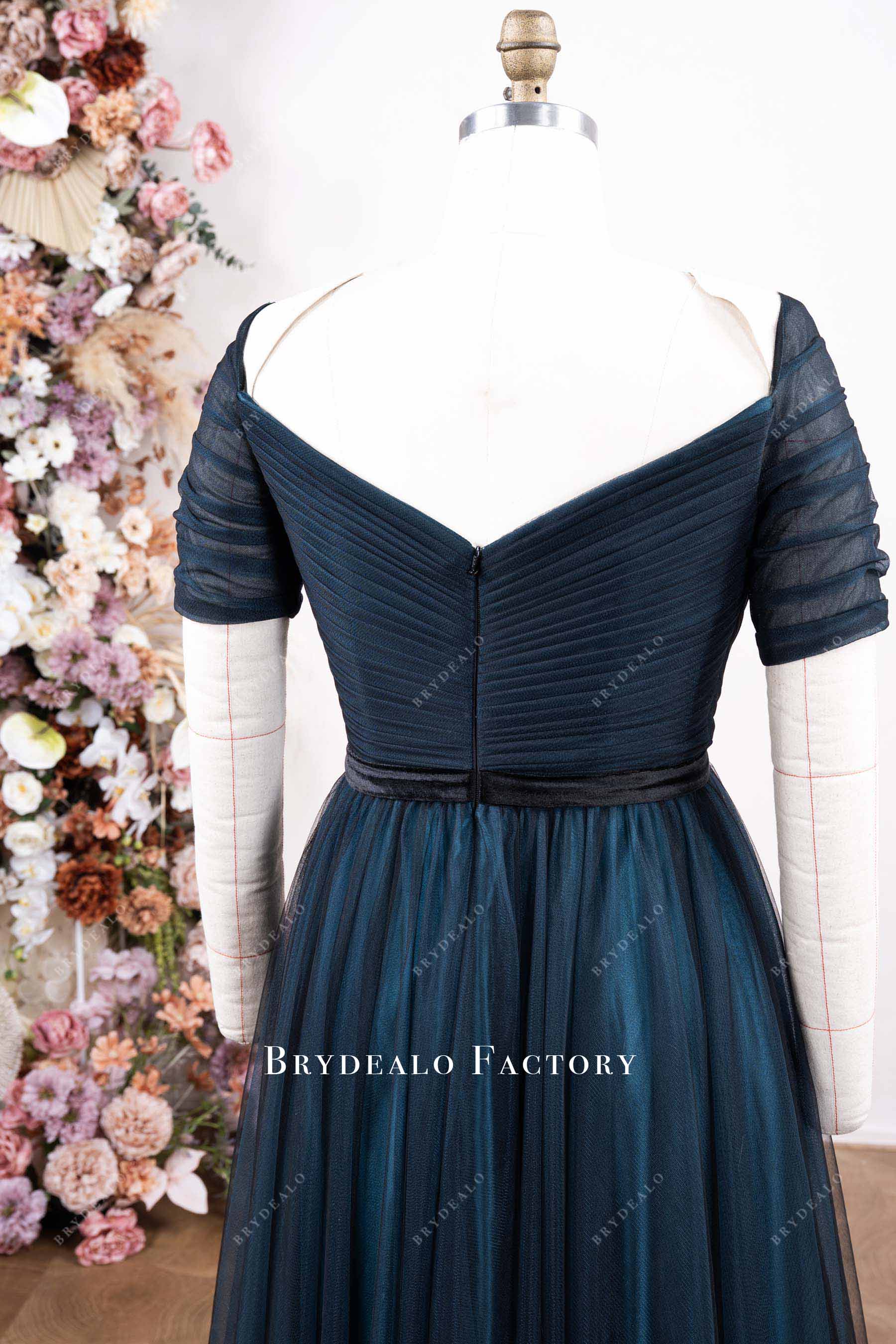 chiffon short sleeve mother of bride dress