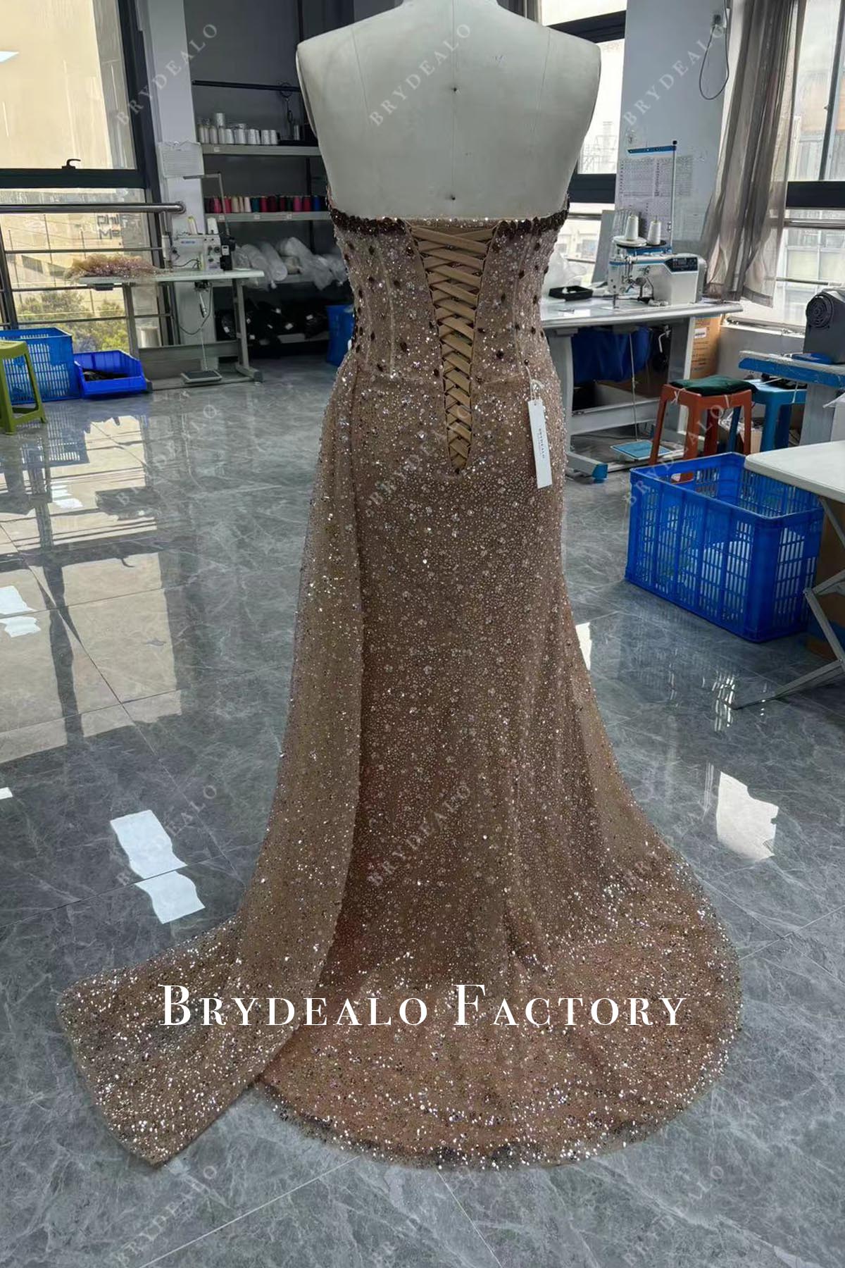 corset back plus size formal gown