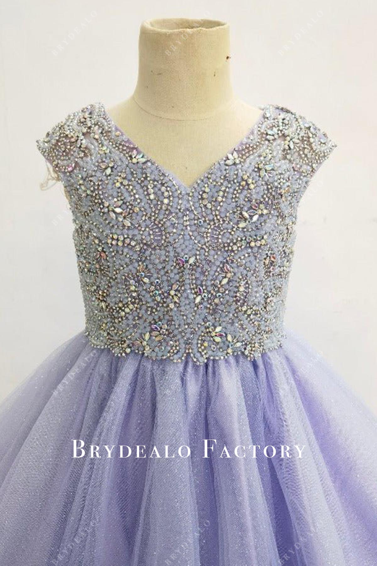 crystals cap sleeves pageant dress