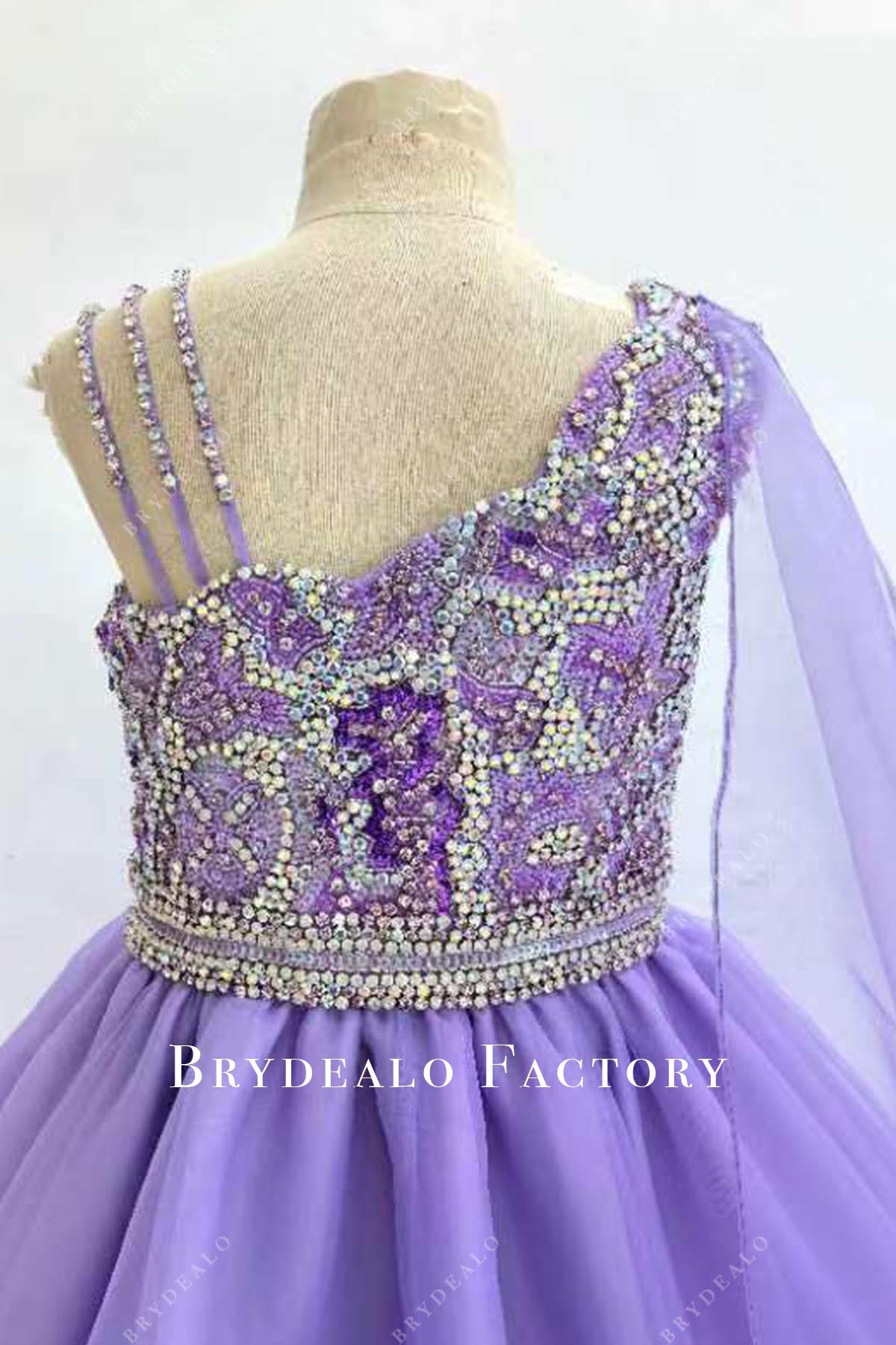 crystals tahiti sash pageant dress