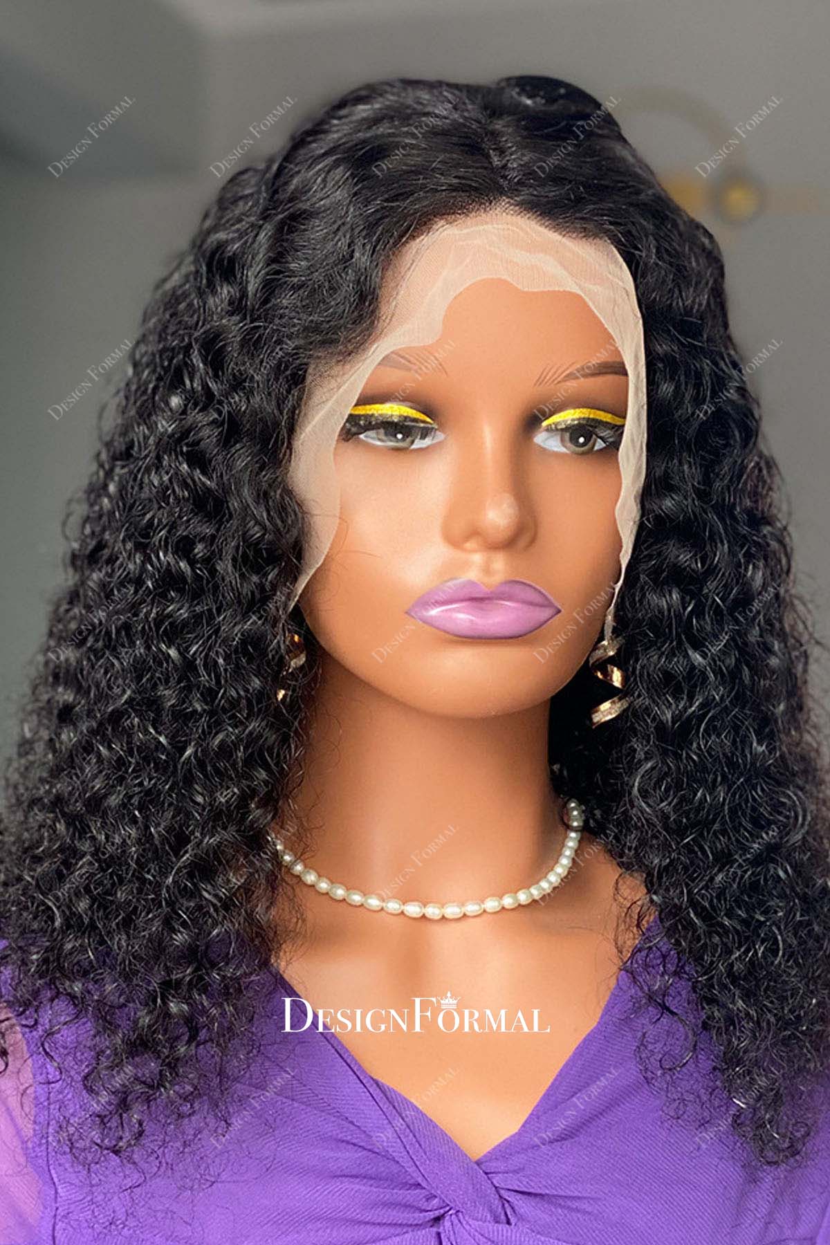 curly human hair wig