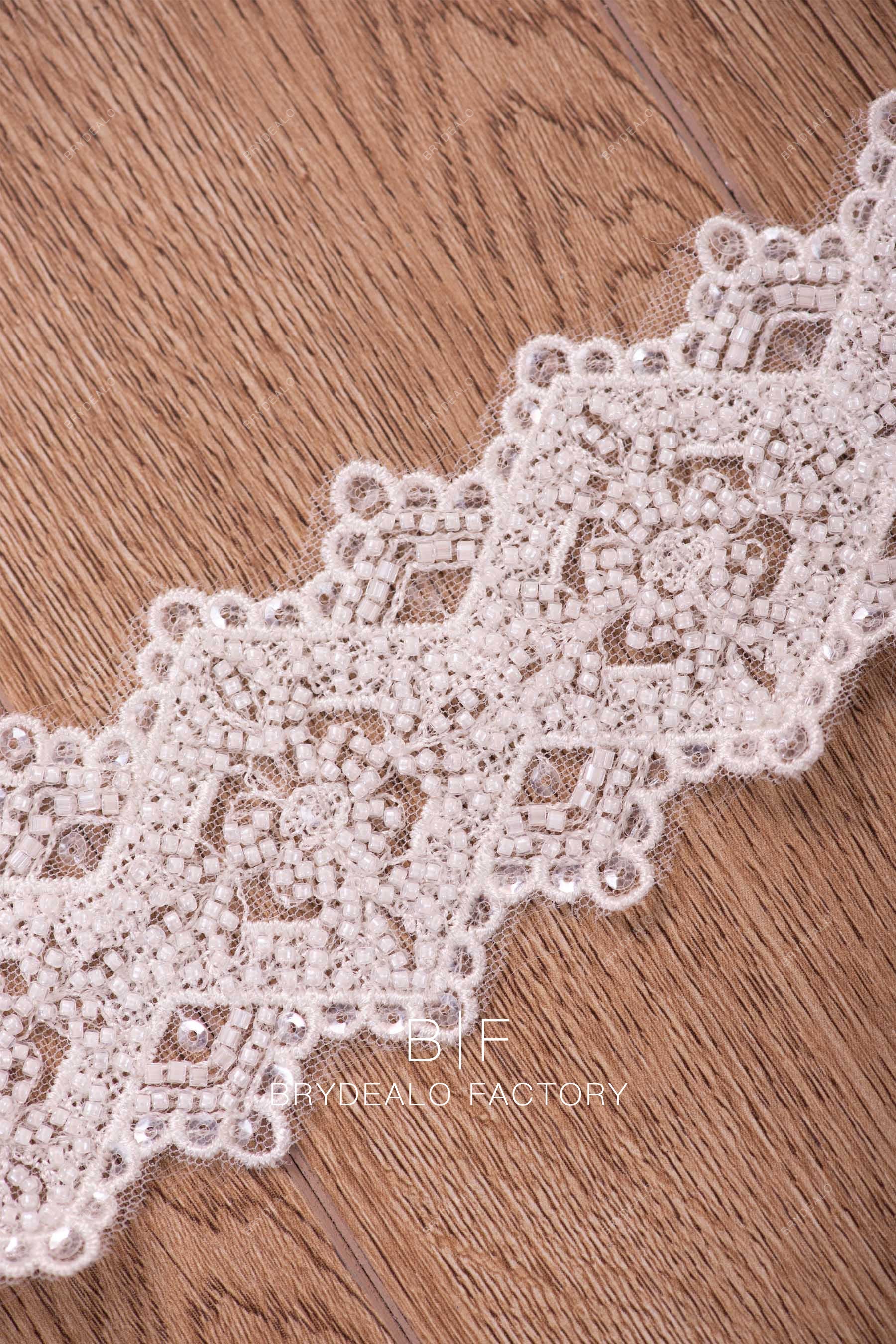 delicate lace trim