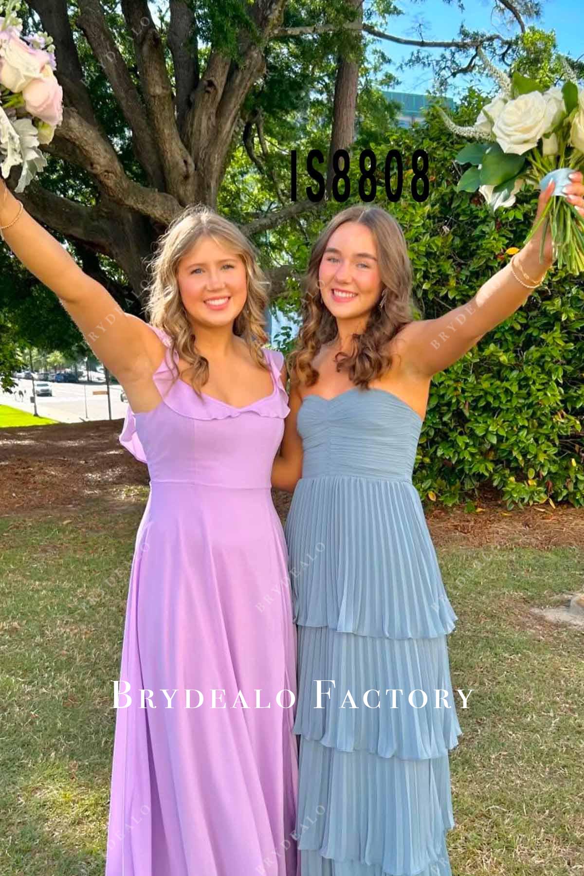 dusty blue sweetheart formal dress