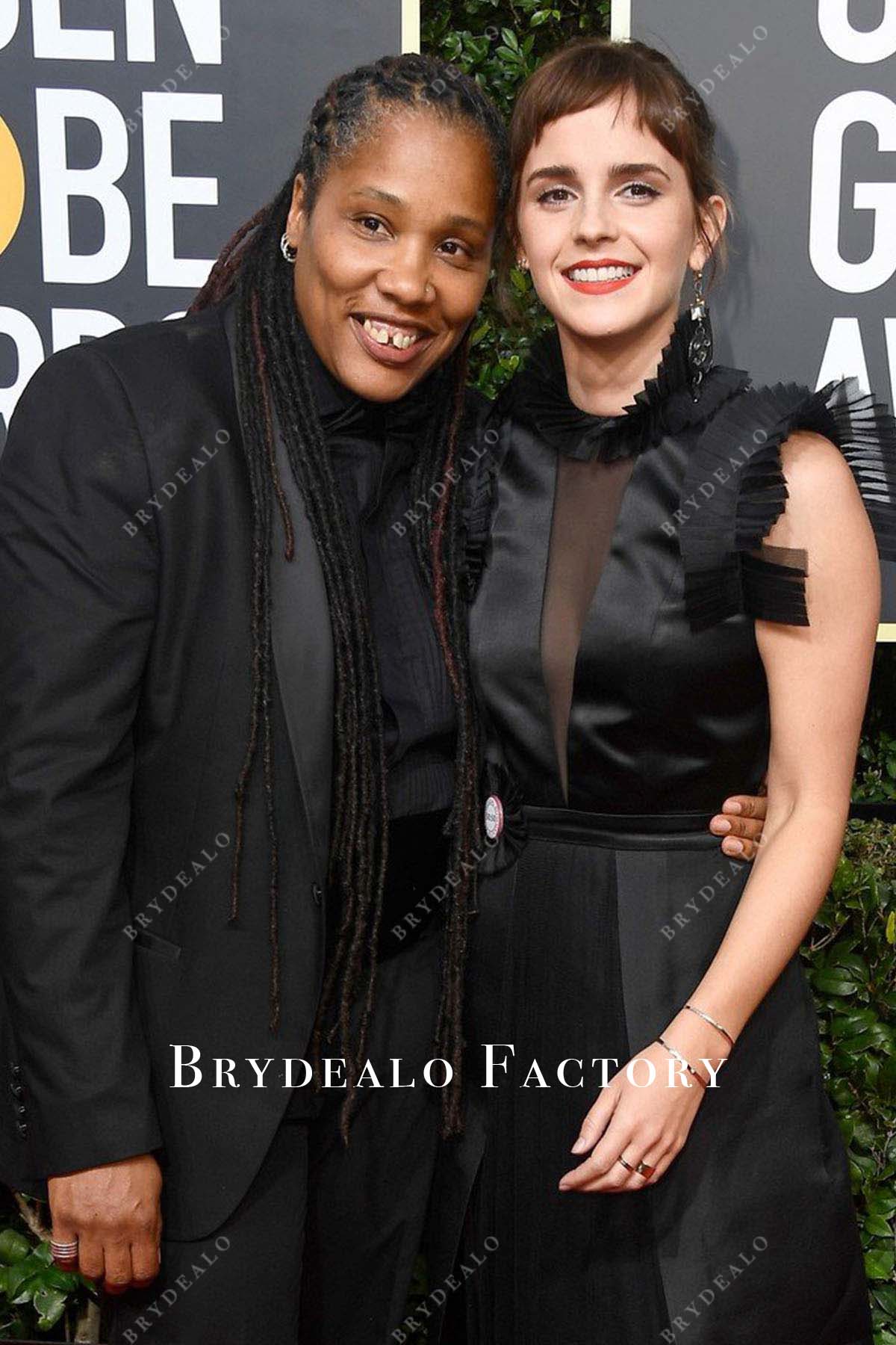 Emma Watson high neck dress 2018 Golden Globes