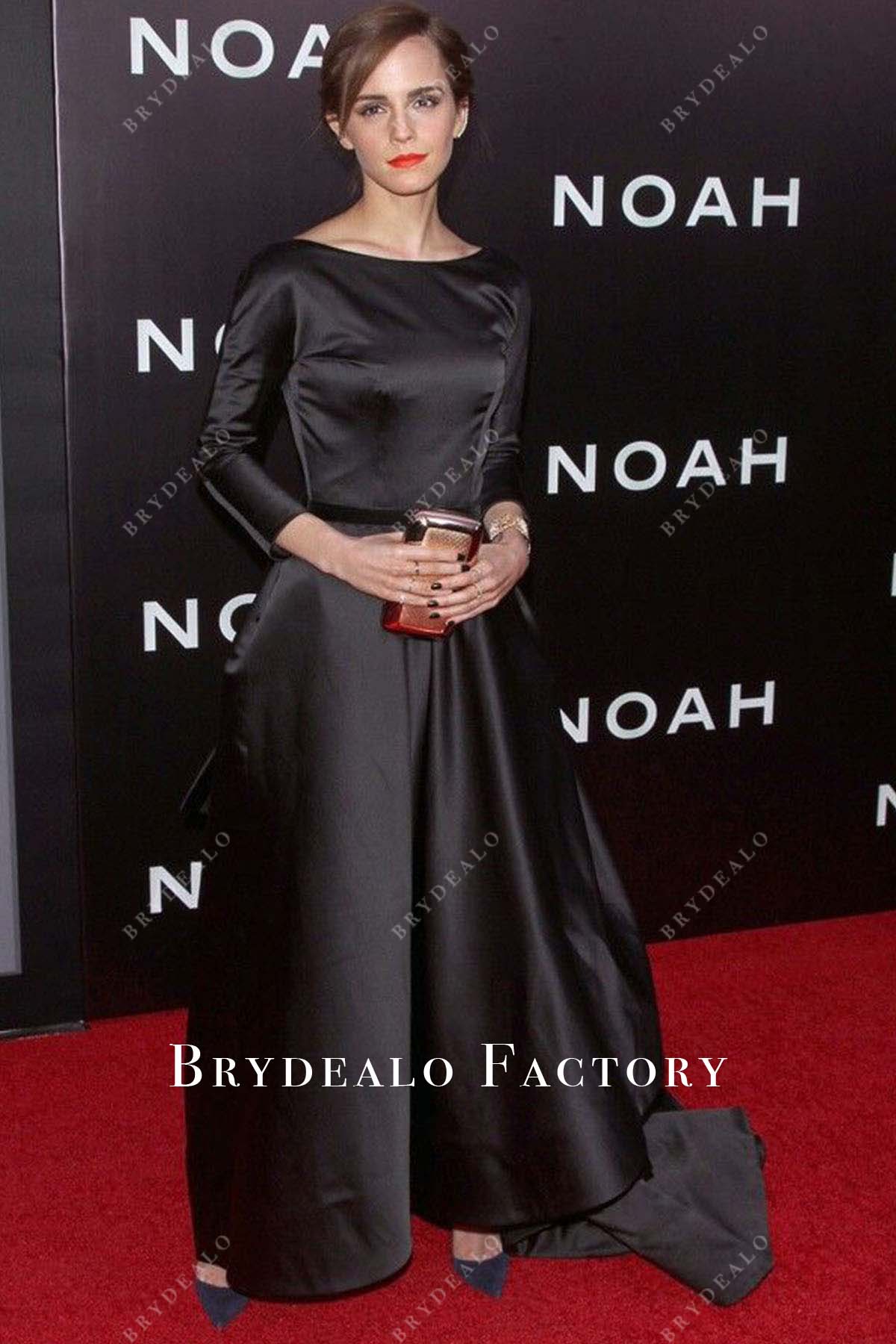 Emma Watson jewel neckline dress 2014 Noah New York Premiere