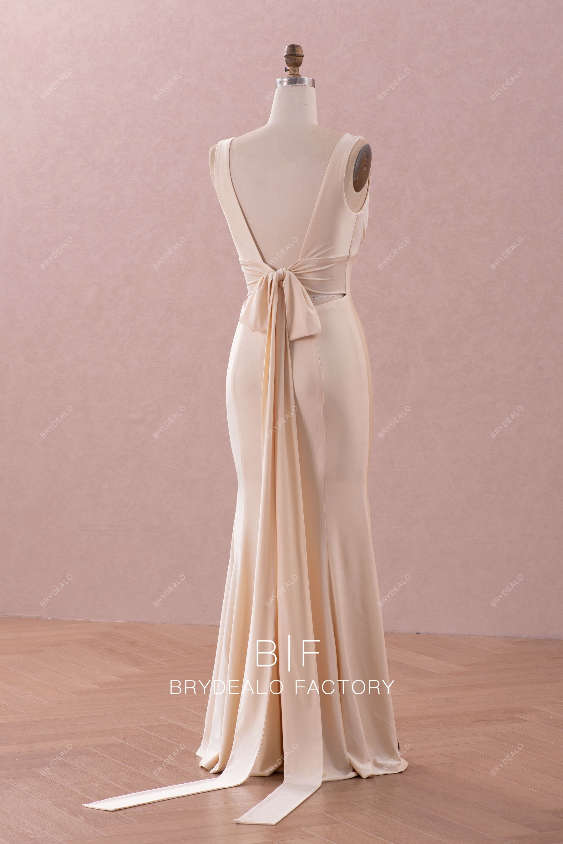 fit flare jersey formal dress