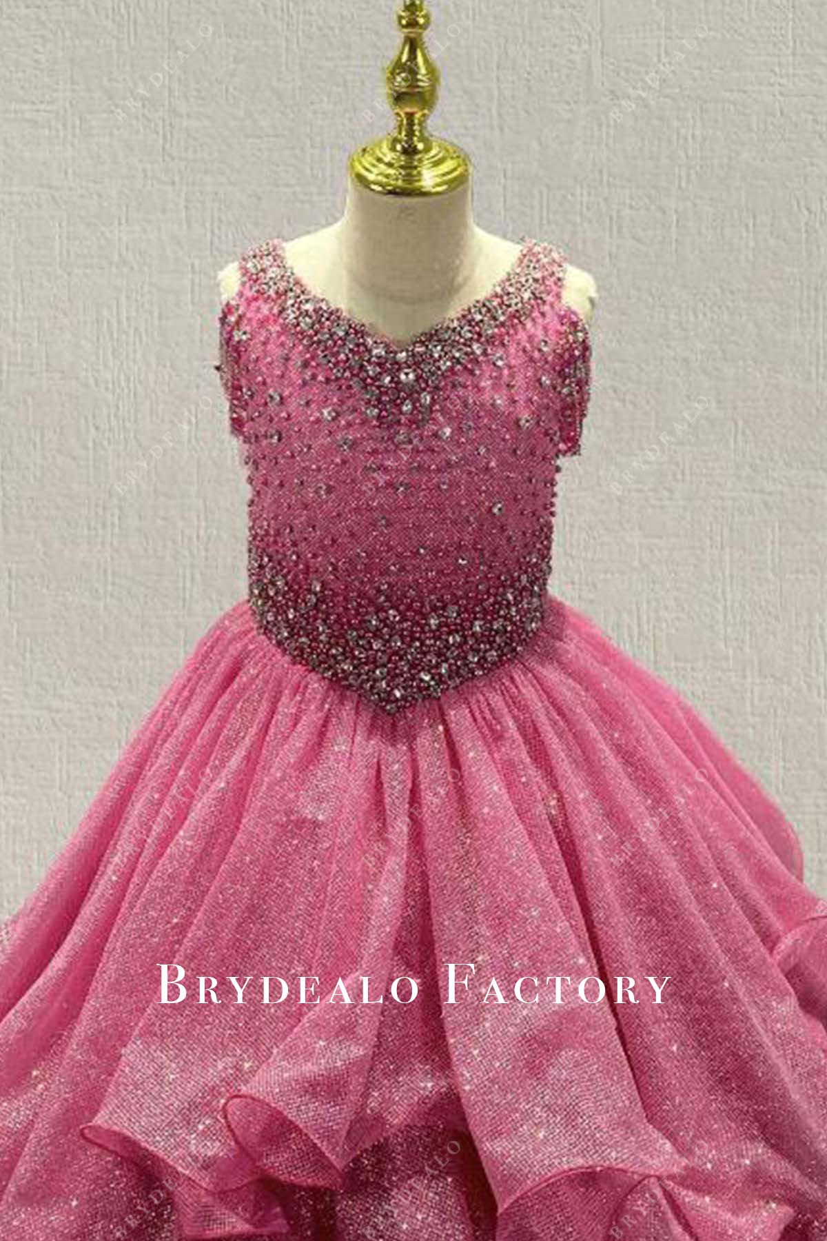 flamingo cold shoulder sleeves pageant dress