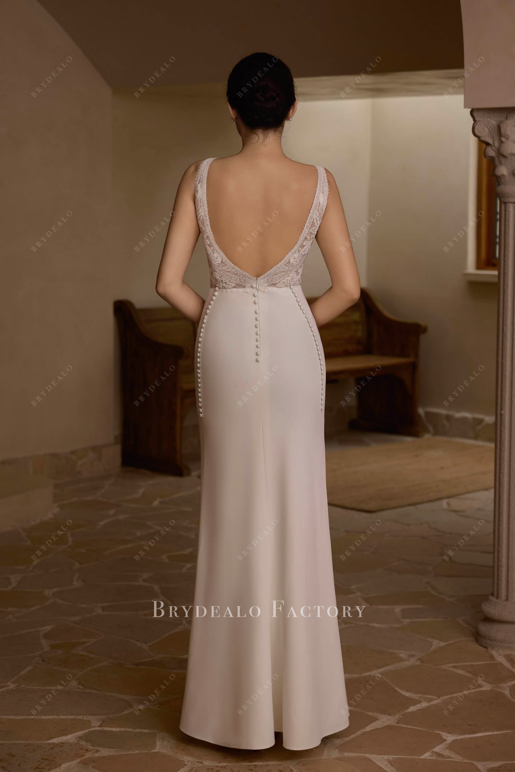 floor length wedding dress