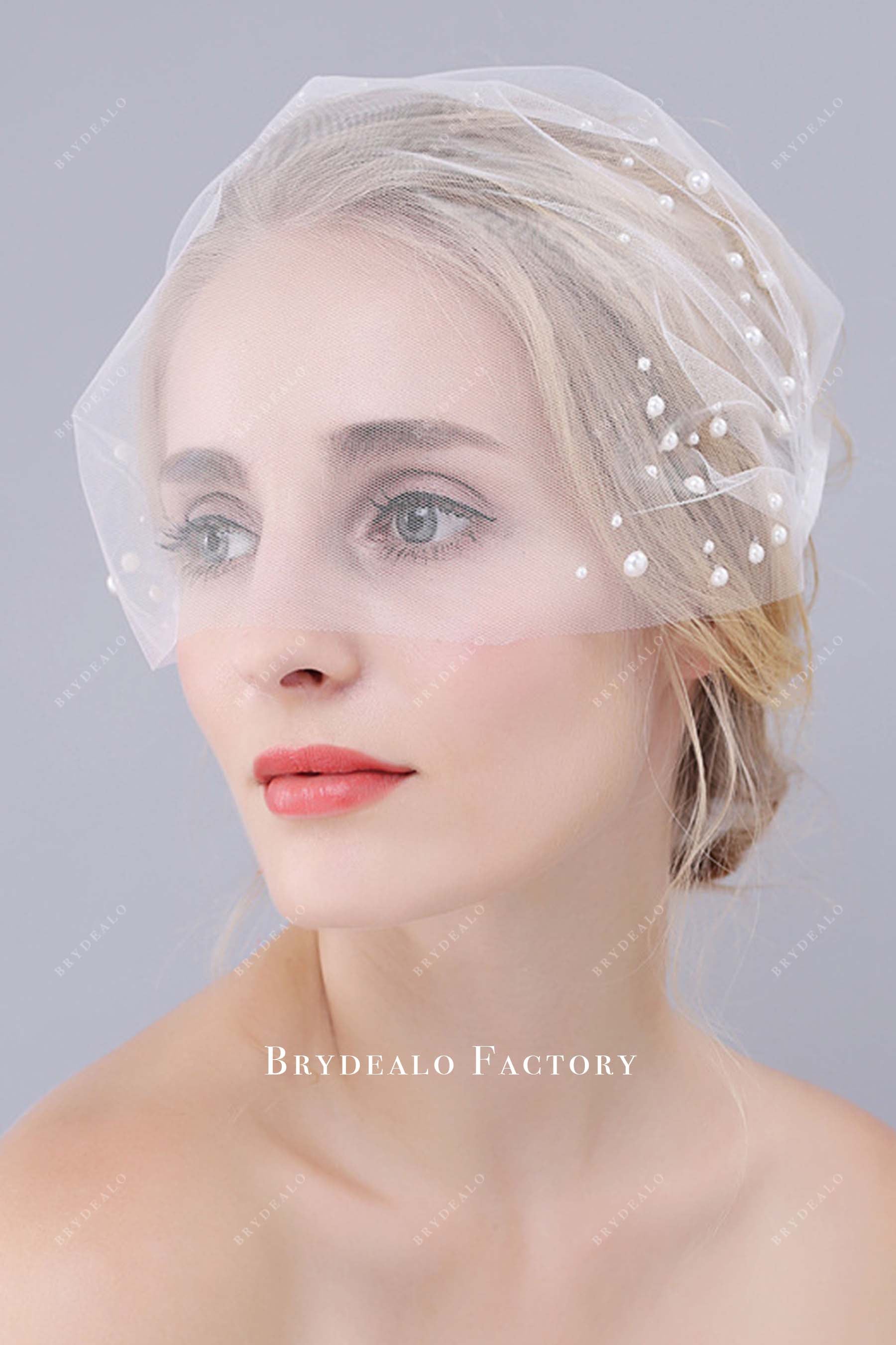 flyaway length bridal veil