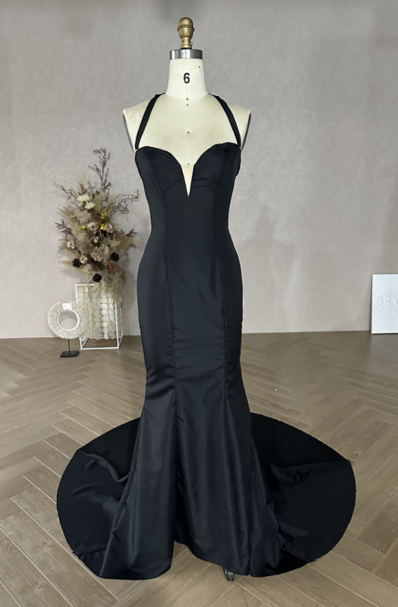 halter neck prom dress mockup